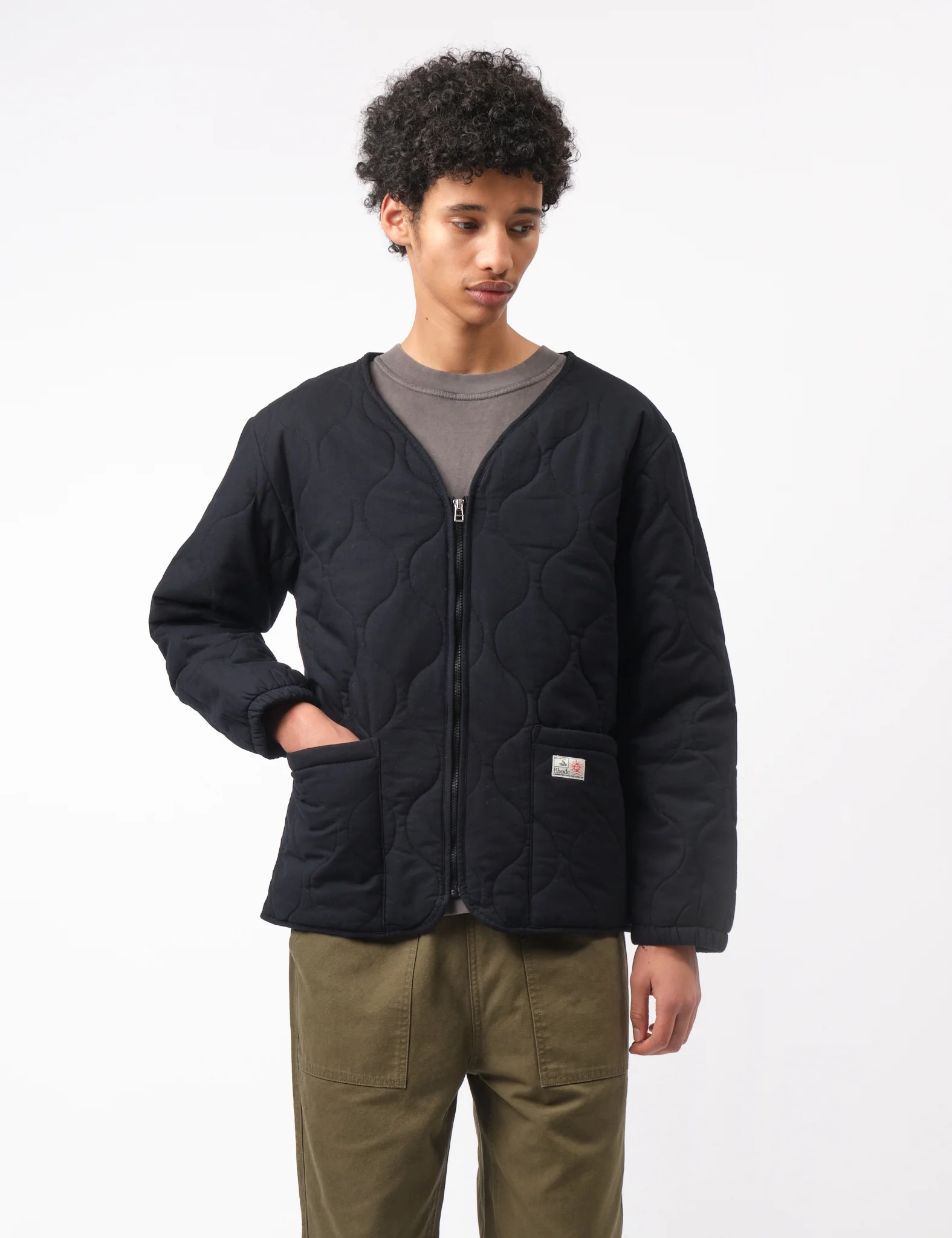Bhode Quilted Jacket - Black - Image 8