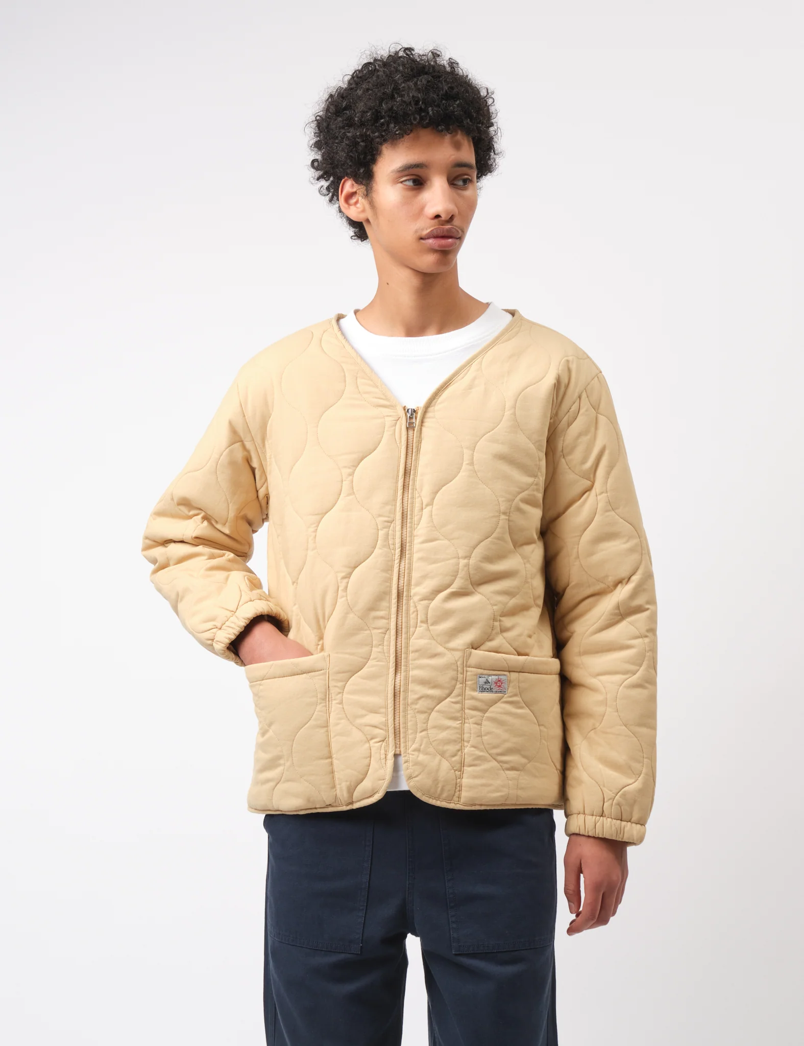 Bhode Quilted Jacket - Parchment - Image 8