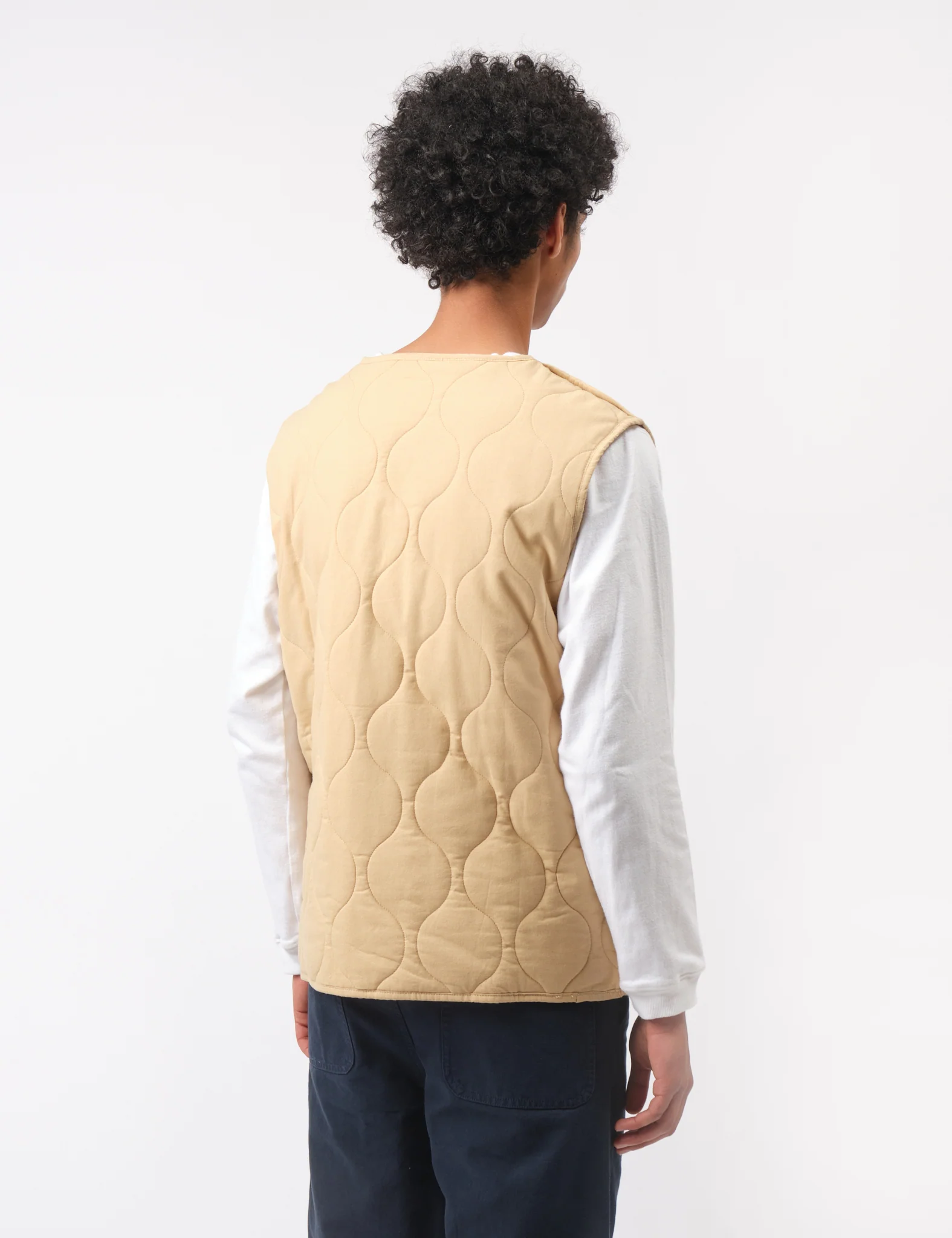 Bhode Quilted Zip Gilet - Parchment - Image 4