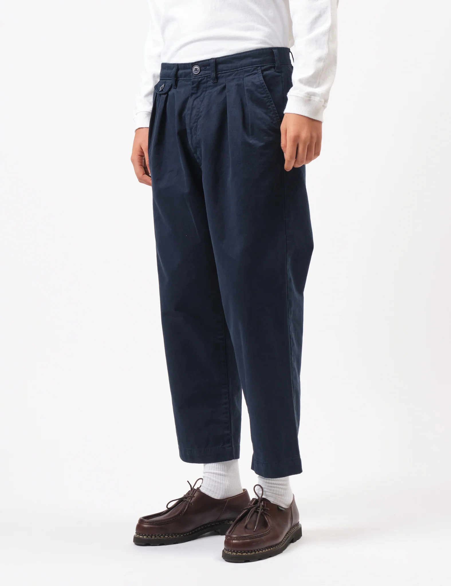 Bhode Two Pleat Pant - Midnight Navy Blue - Image 3