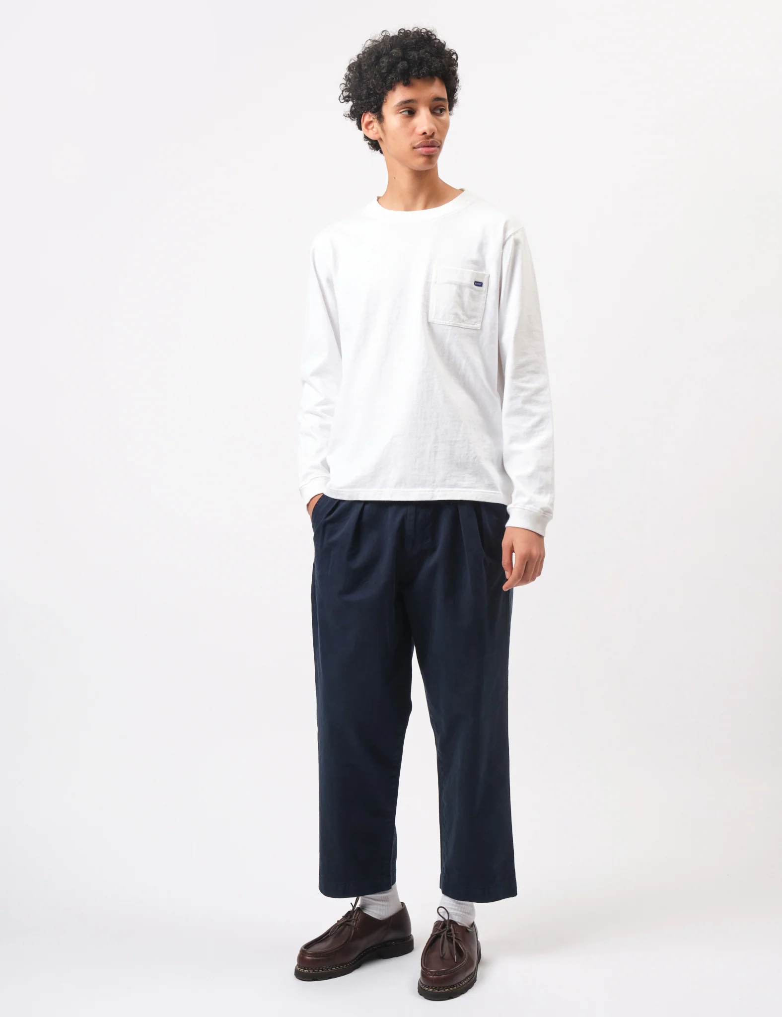 Bhode Two Pleat Pant - Midnight Navy Blue - Image 4