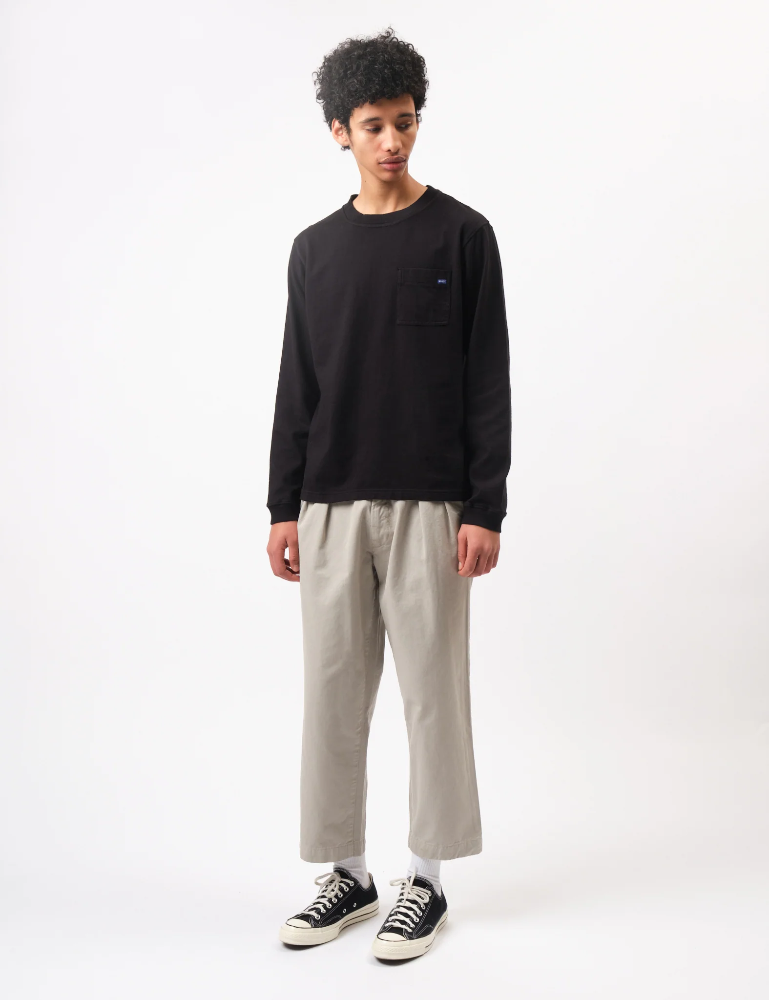 Bhode Two Pleat Pant - Stone - Image 3