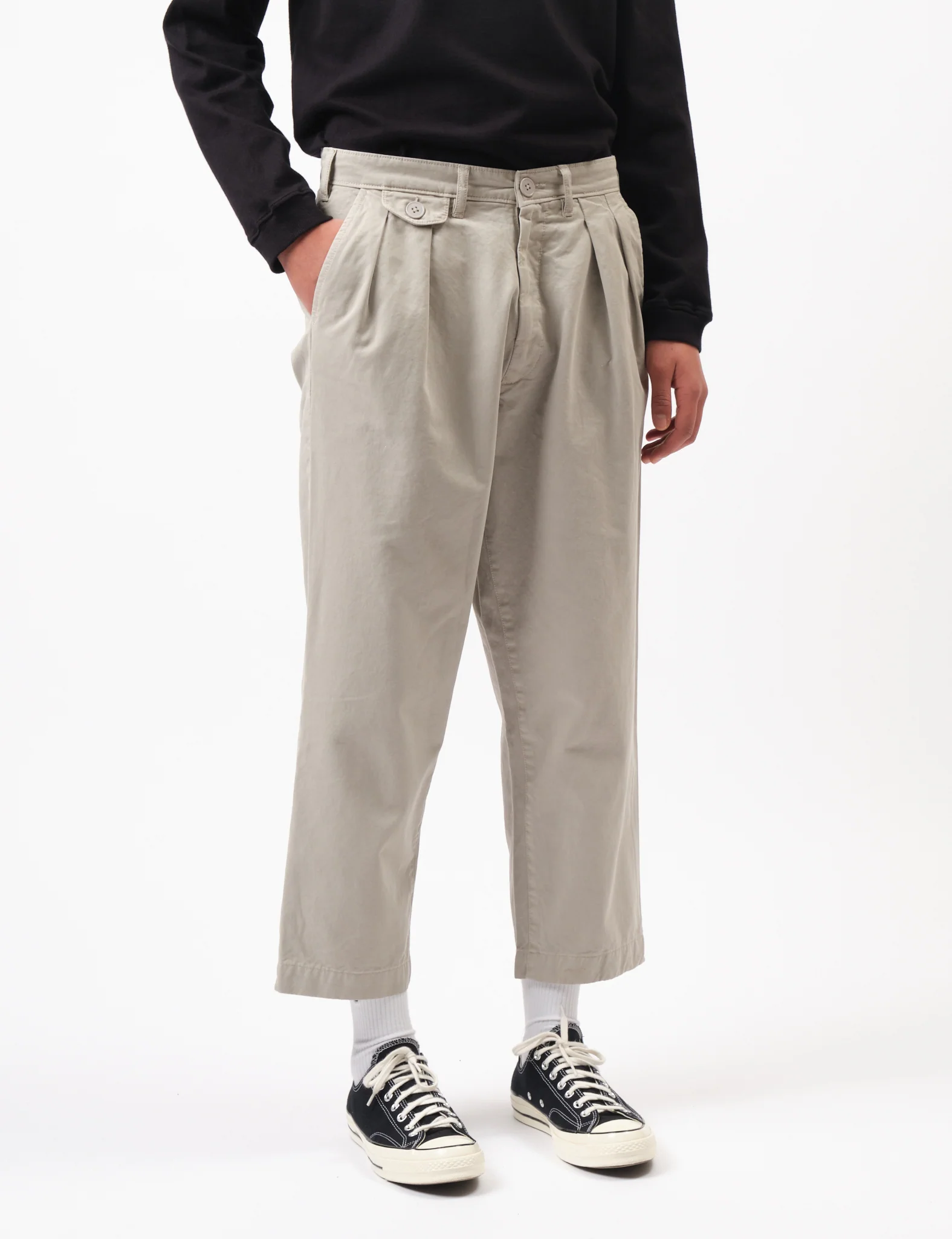 Bhode Two Pleat Pant - Stone - Image 6