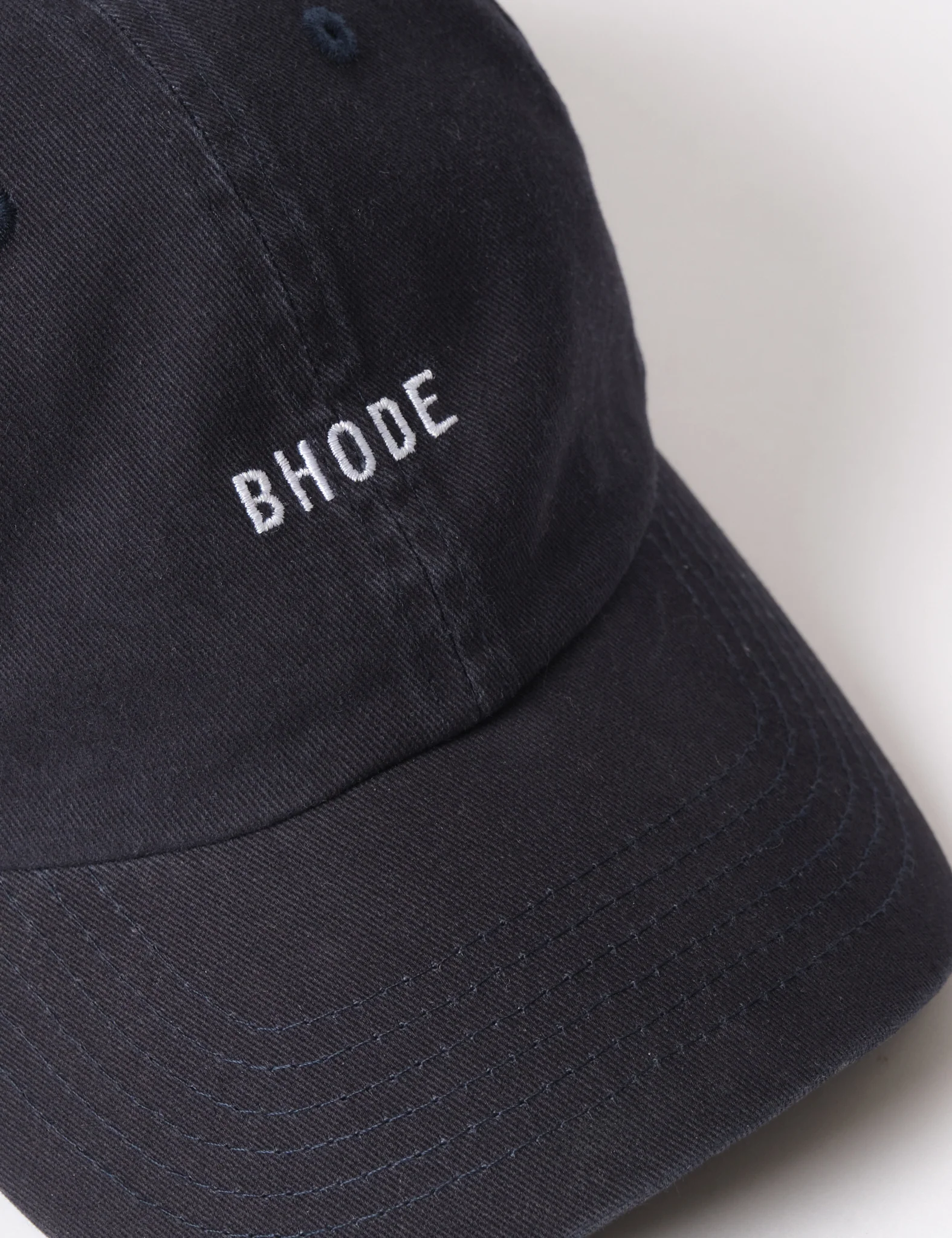 Bhode Washed 6-Panel Cap - Black - Image 4