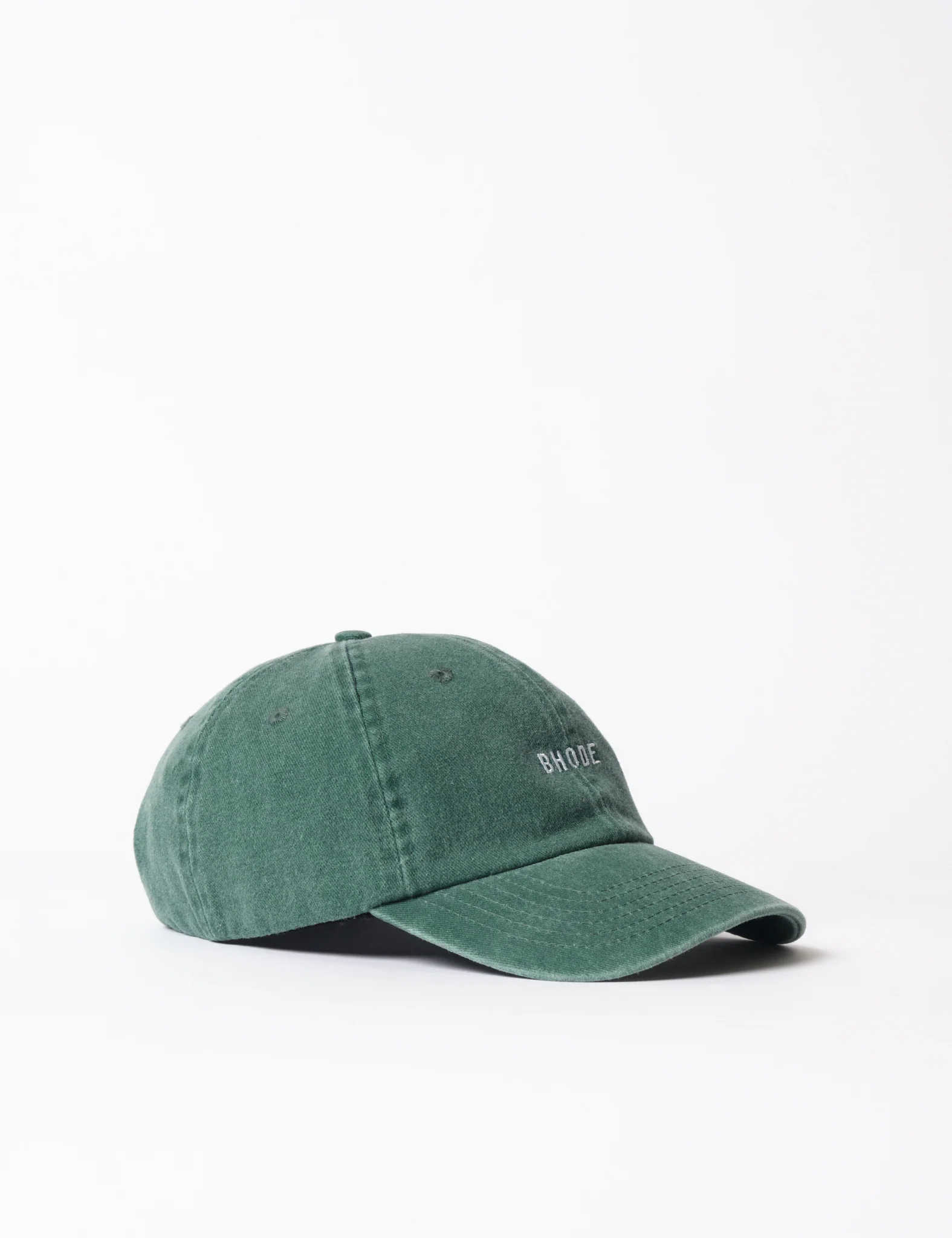 Bhode Washed 6-Panel Cap - Forest Green - Image 8