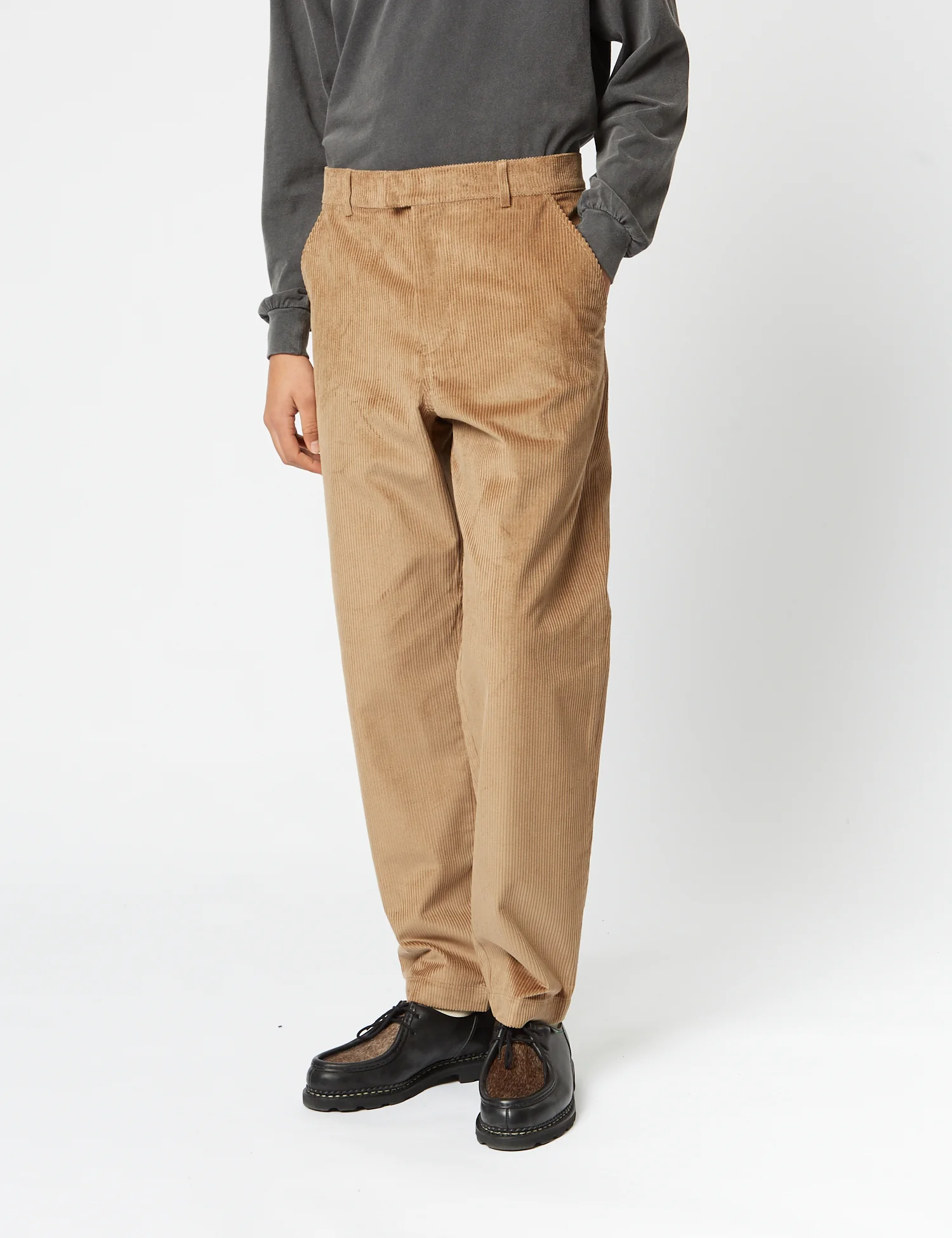 Bhode x Brisbane Cord Pant (Relaxed, Straight) - Fawn Khaki - Image 5