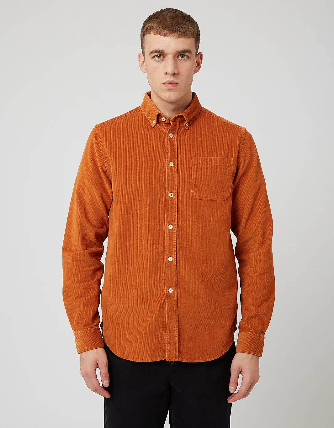 Bhode x Brisbane Moss Shirt (14 Wale Cord) - Harvest Gold