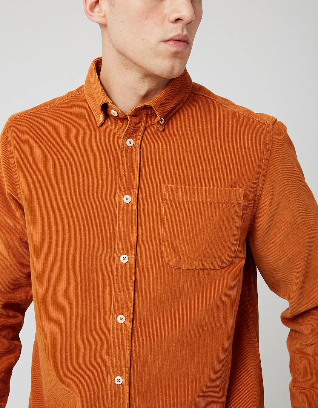 Bhode x Brisbane Moss Shirt (14 Wale Cord) - Harvest Gold - Image 2