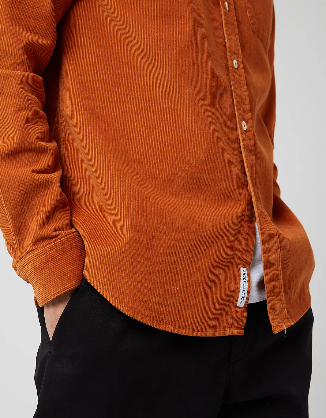 Bhode x Brisbane Moss Shirt (14 Wale Cord) - Harvest Gold - Image 3