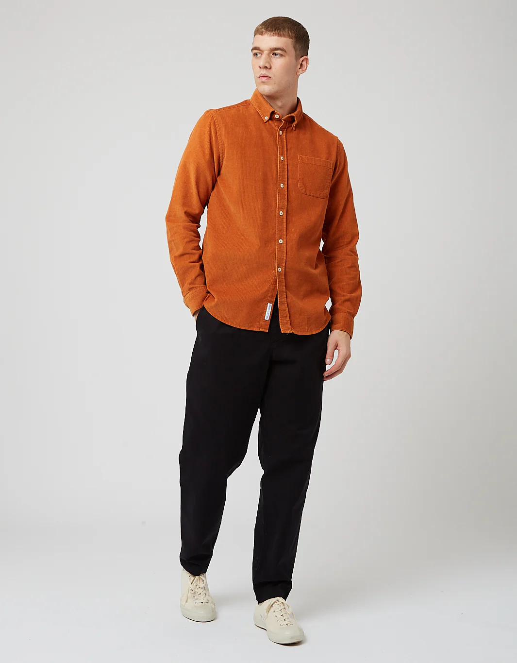 Bhode x Brisbane Moss Shirt (14 Wale Cord) - Harvest Gold - Image 4