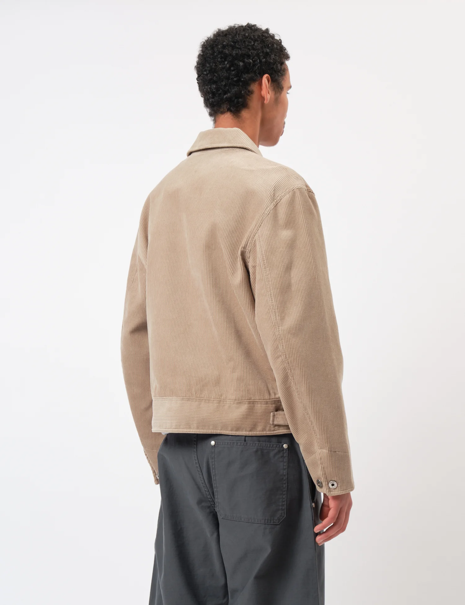 Coor Corduroy Zip-Up Jacket - Beige - Image 5