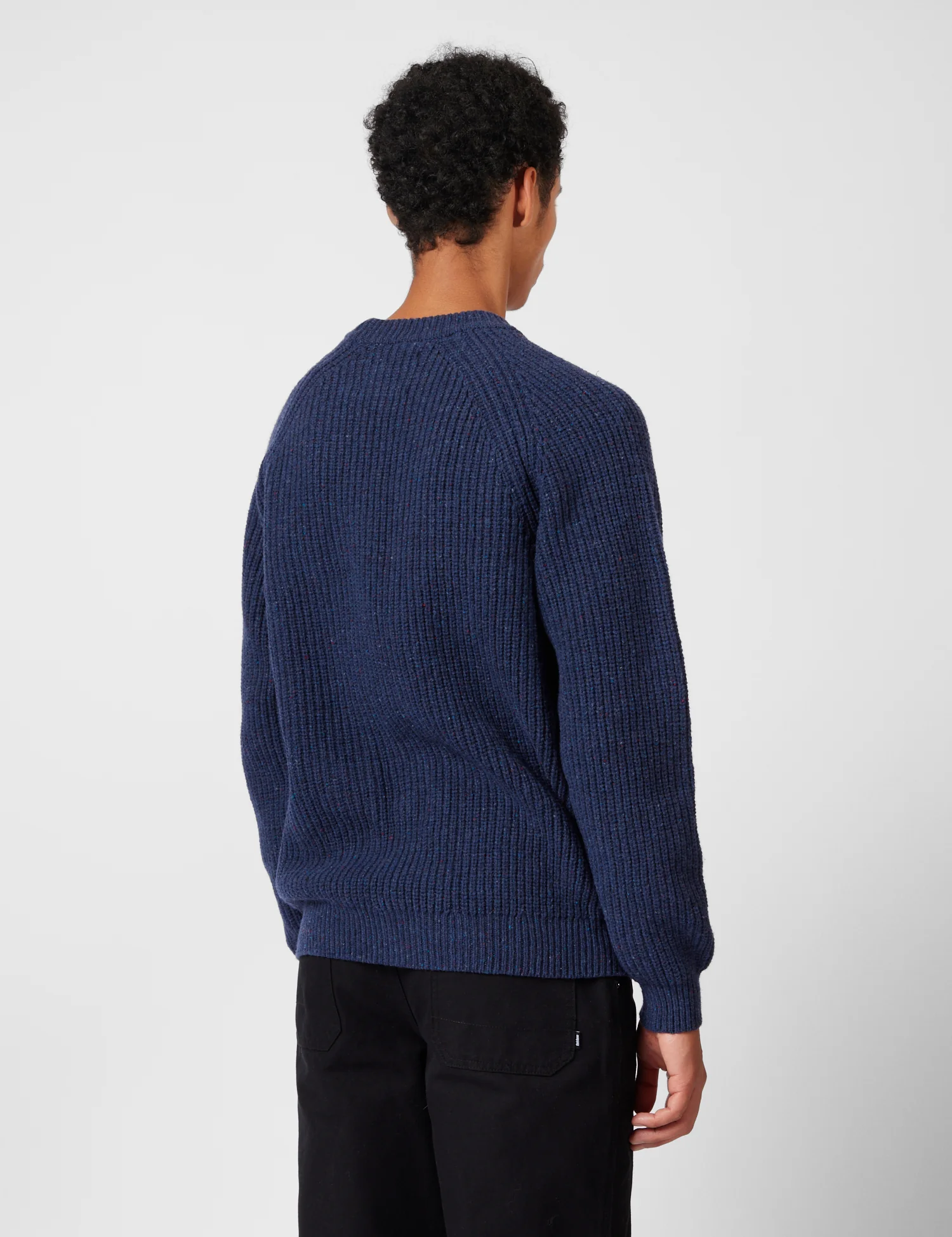 Finisterre Mora Jumper (Wool Mix) - Navy Blue - Image 4