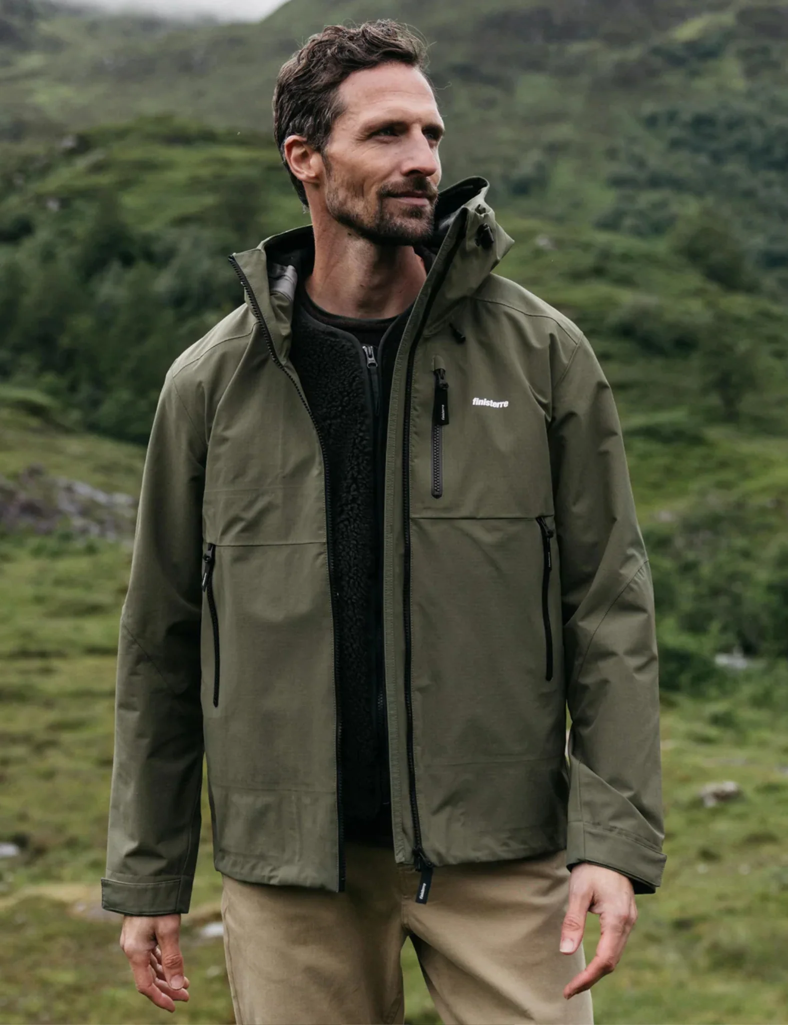 Finisterre Stormbird Jacket - Olive Green - Image 2