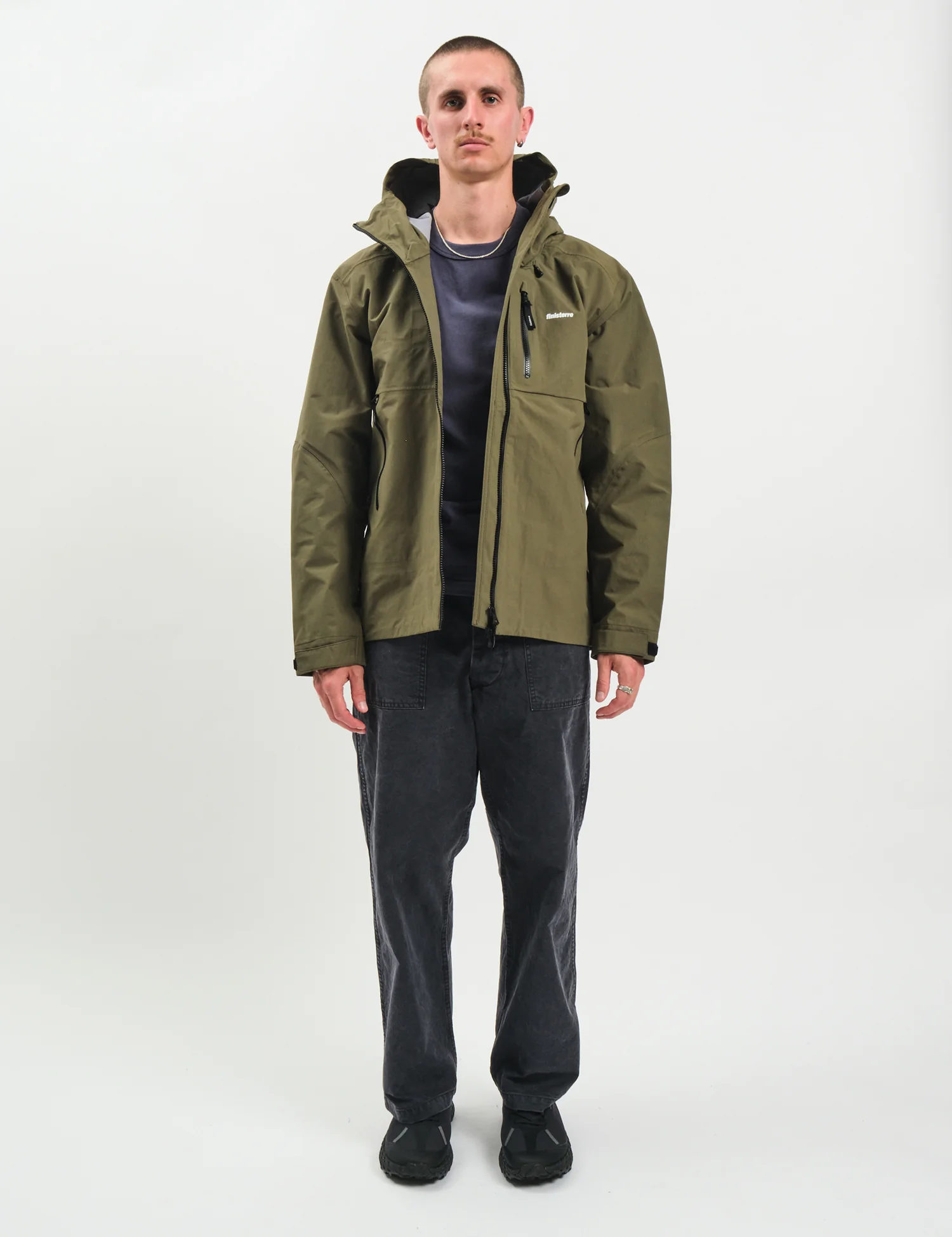 Finisterre Stormbird Jacket - Olive Green - Image 4