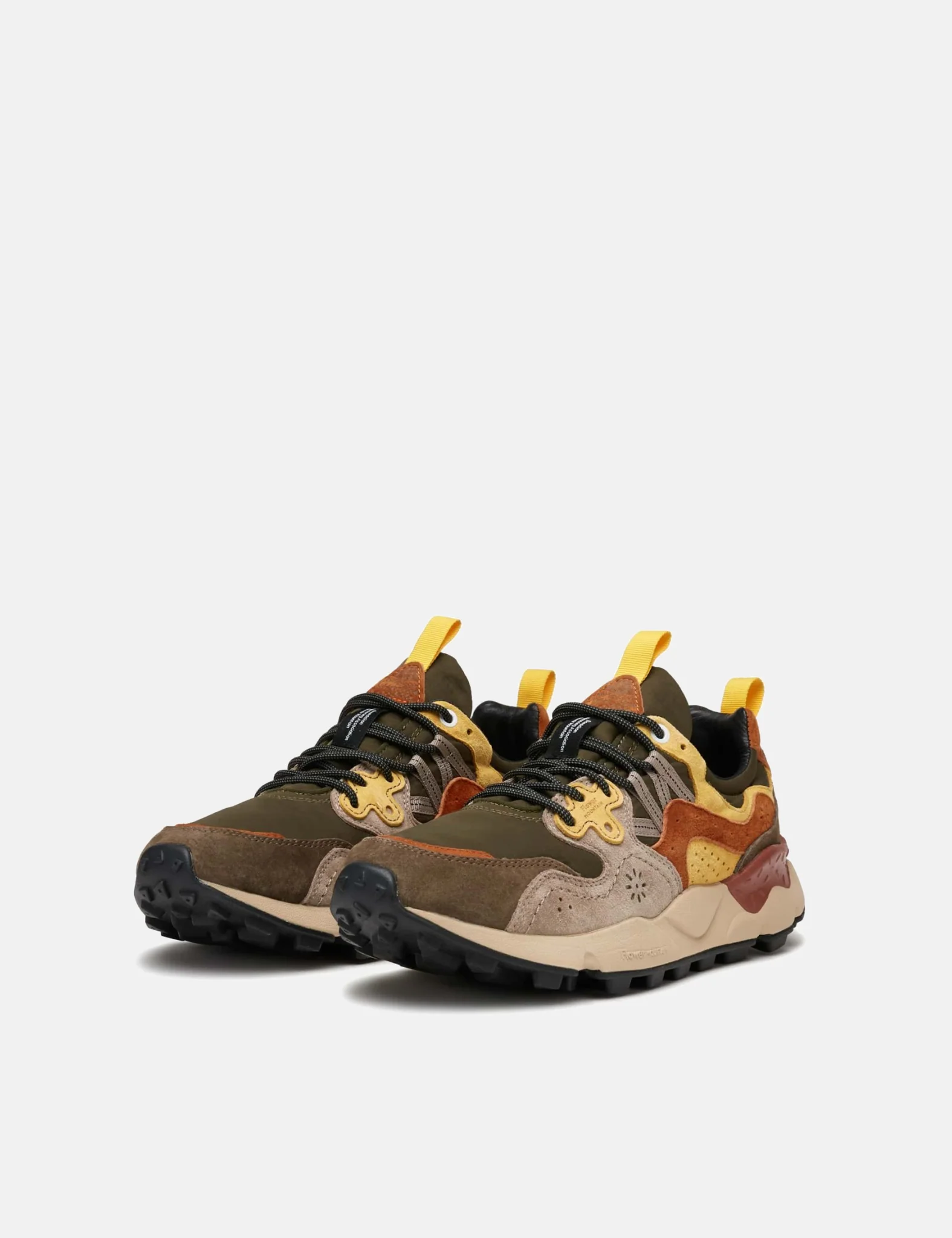 Flower Mountain Yamano 3 (Suede/Nylon) Shoes - Grey/Yellow - Image 3