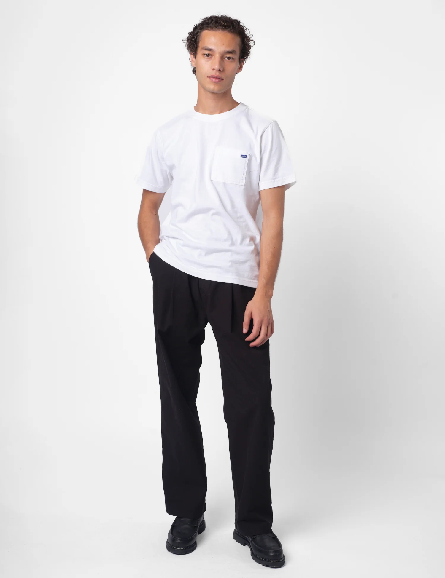 Folk Drawcord Loose Ripstop Trouser - Black - Image 2