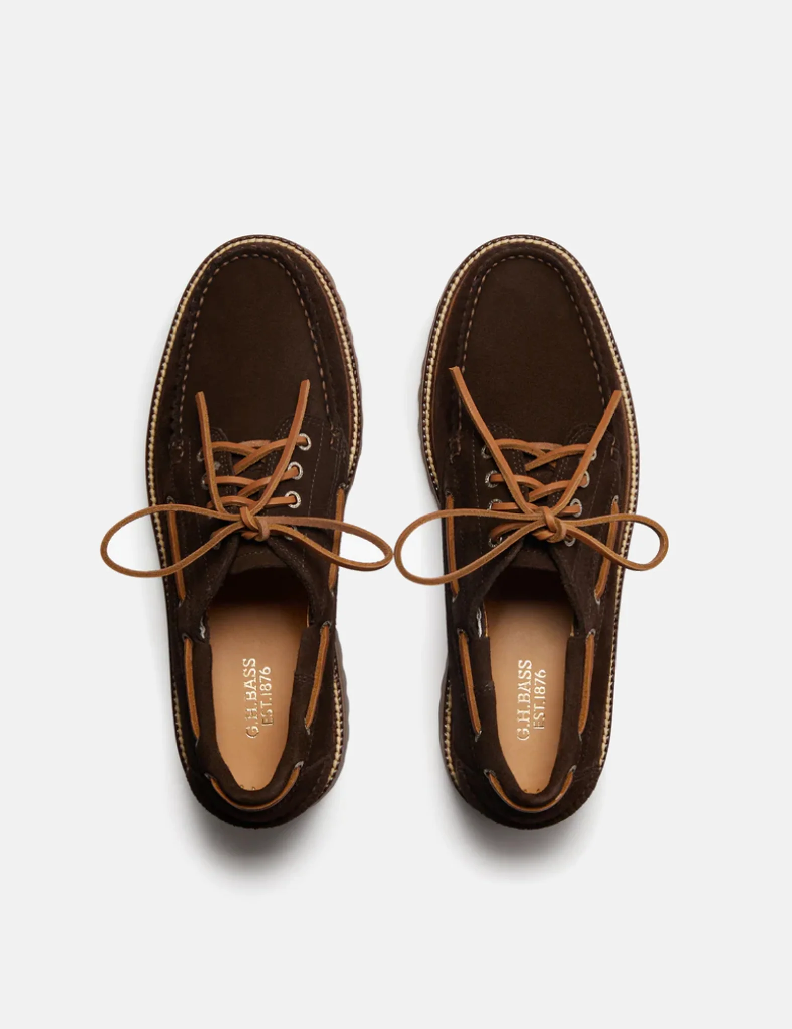 G.H. Bass Ranger Camp Moc (Suede) - Chocolate Brown - Image 2
