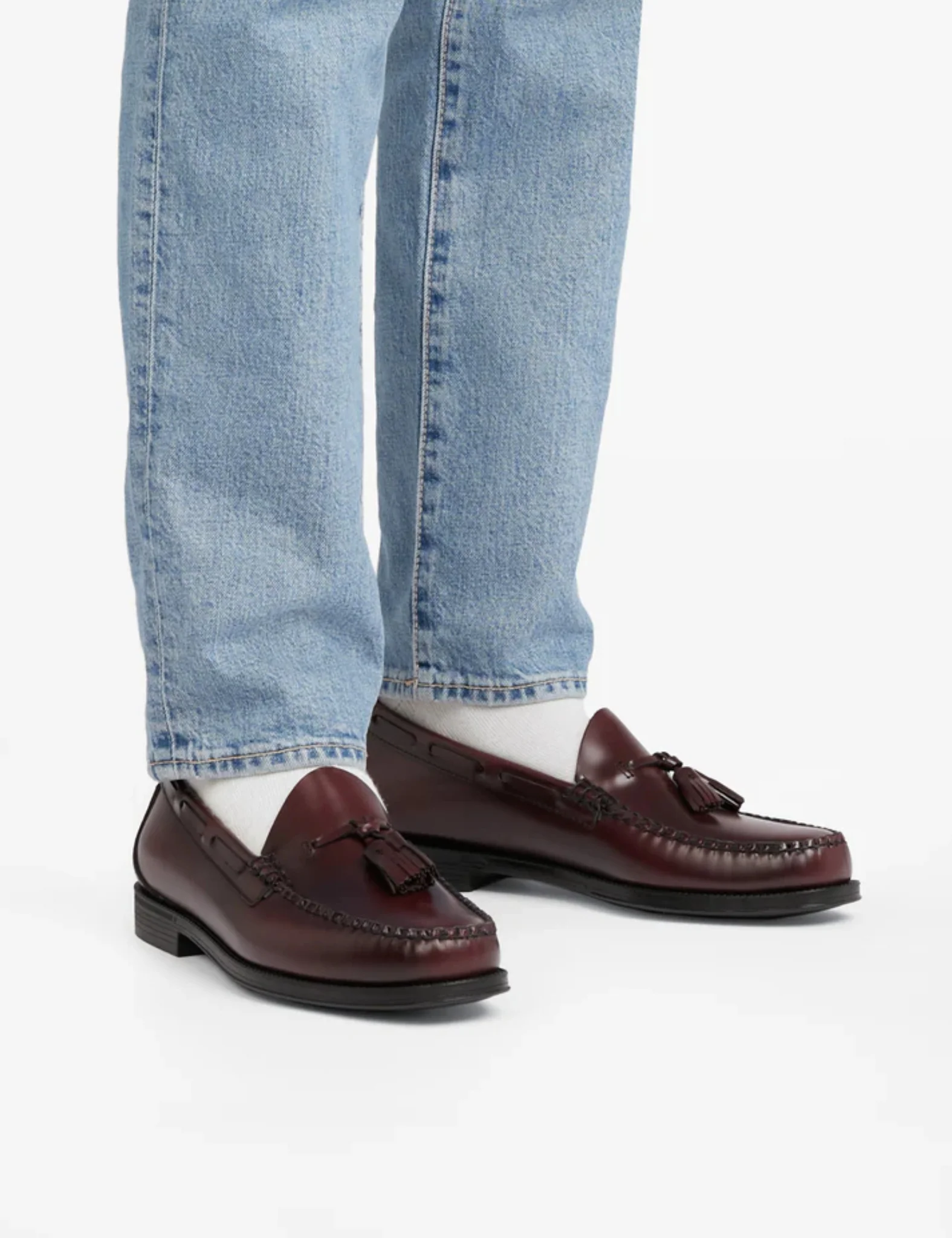 G.H. Bass Weejun II Larkin Moc Tassel (Leather) - Wine - Image 2