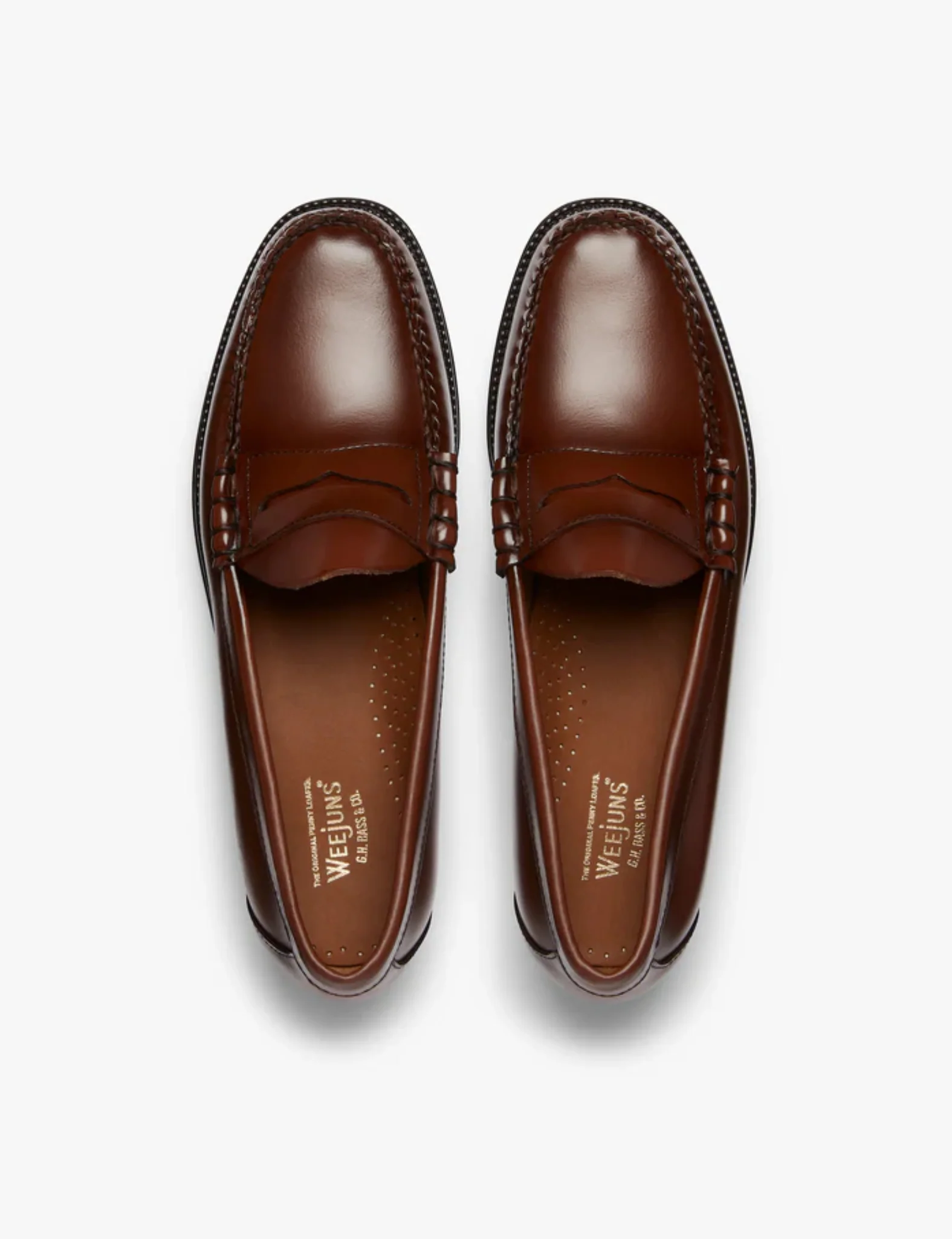 G.H. Bass Weejun II Larson Moc Penny (Leather) - Mid Brown - Image 3
