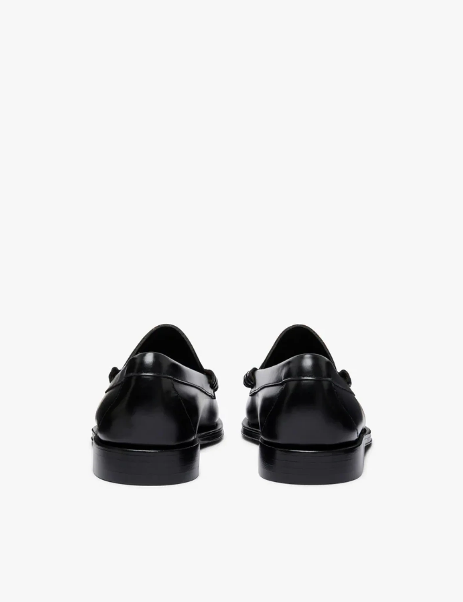 G.H. Bass Weejun Larson Weave Moc Loafer (Leather) - Black - Image 5