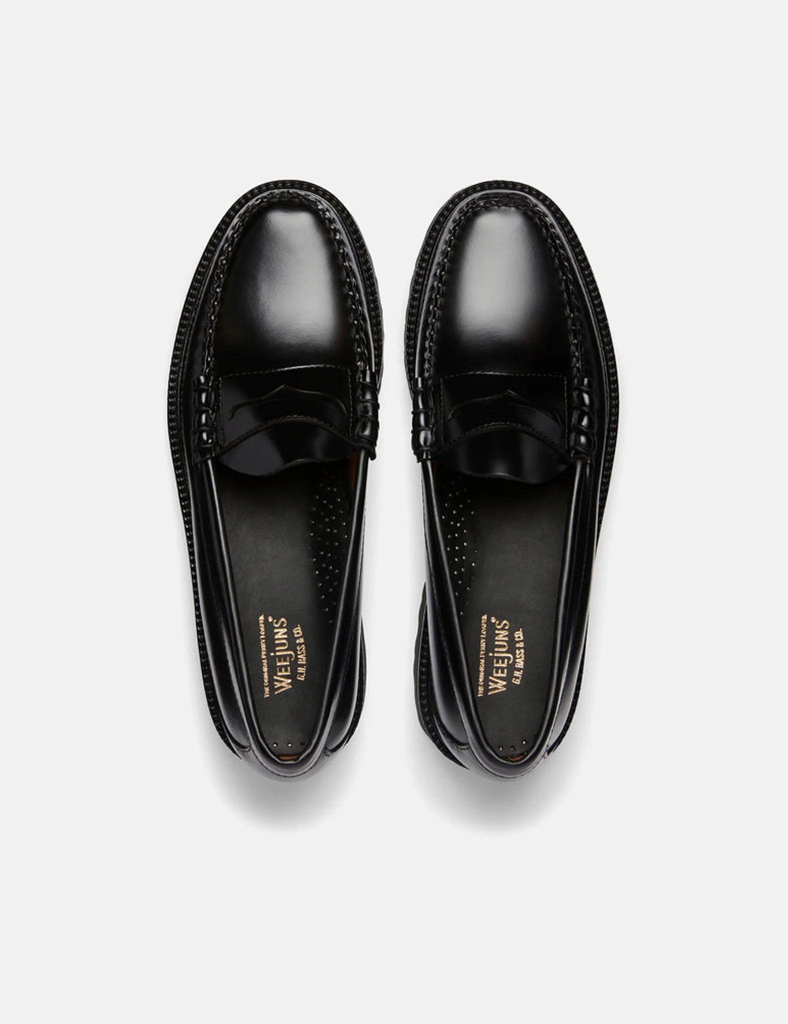 G.H. Bass Weejuns 90 Larson Penny (Leather) - Black - Image 4