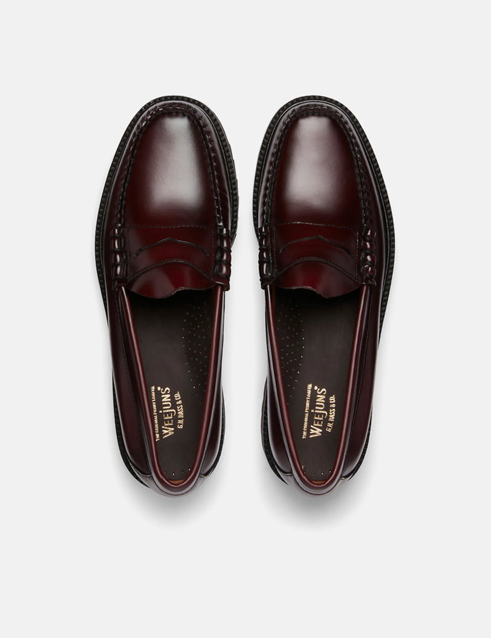 G.H. Bass Weejuns 90 Larson Penny (Leather) - Wine - Image 4