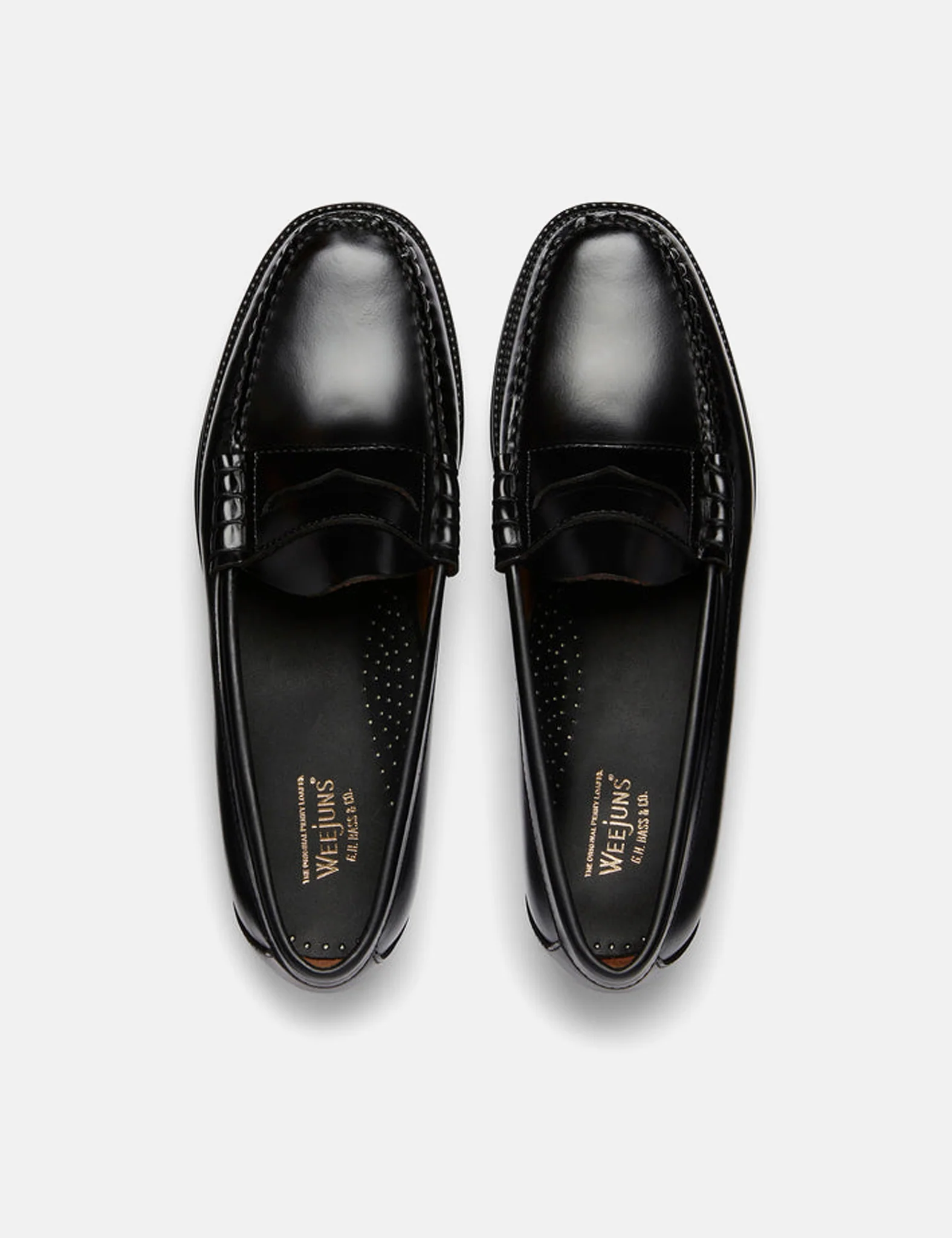 G.H. Bass Weejuns II Larson Moc Penny (Leather) - Black - Image 4
