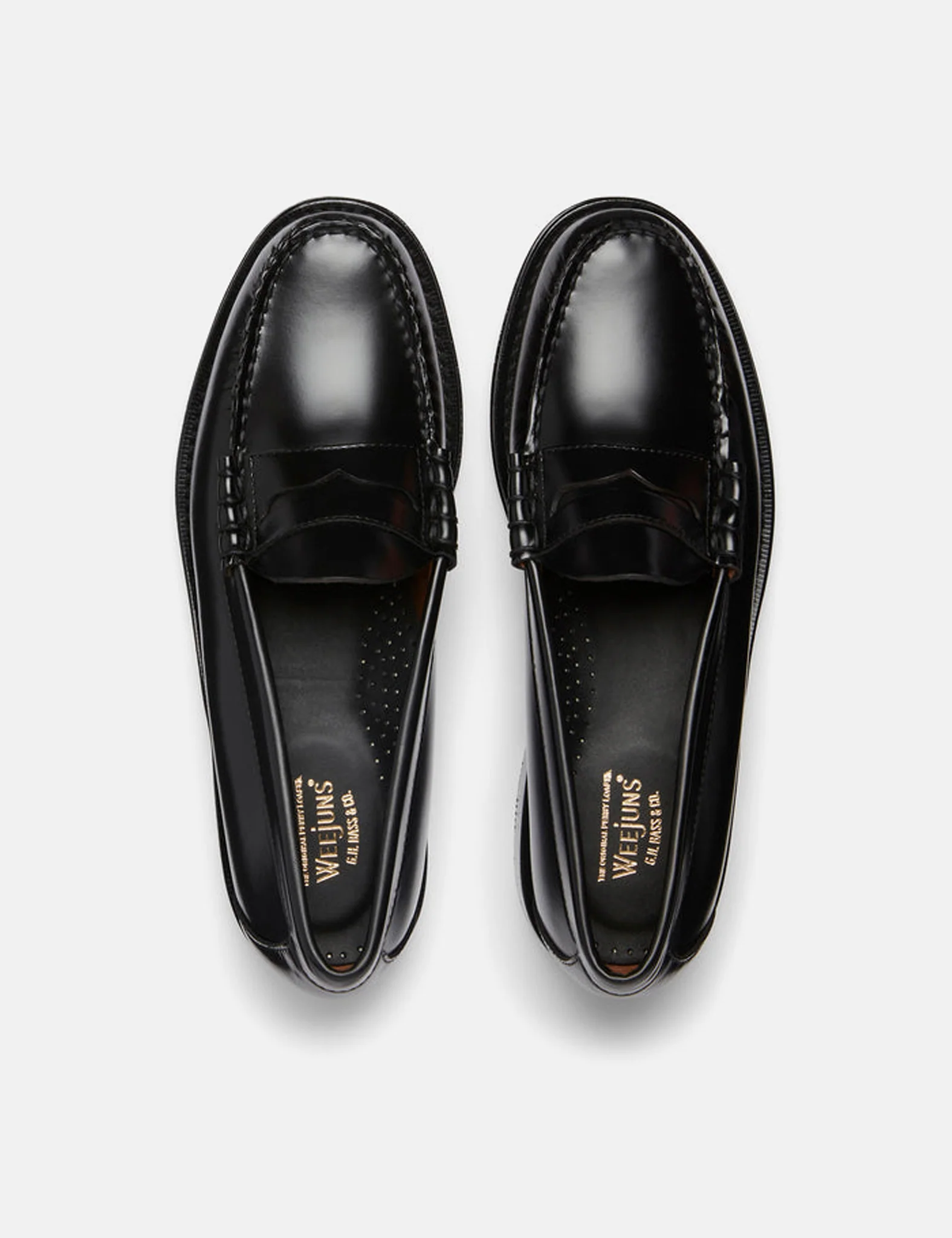 G.H. Bass Weejuns Larson Moc Penny (Leather) - Black - Image 4