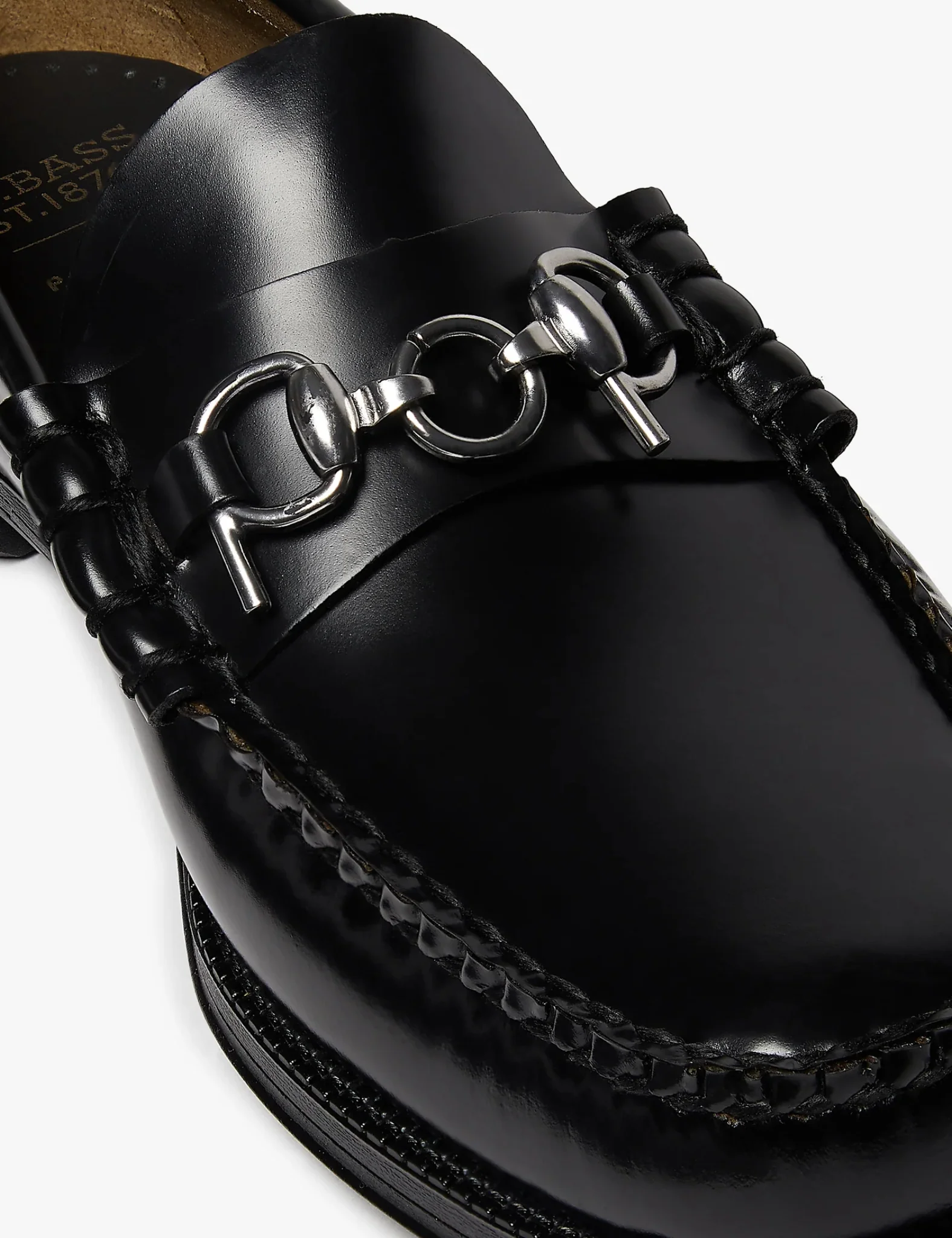 G.H. Bass X POP Easy Weejuns Lincoln Loafers (Leather) - Black - Image 2