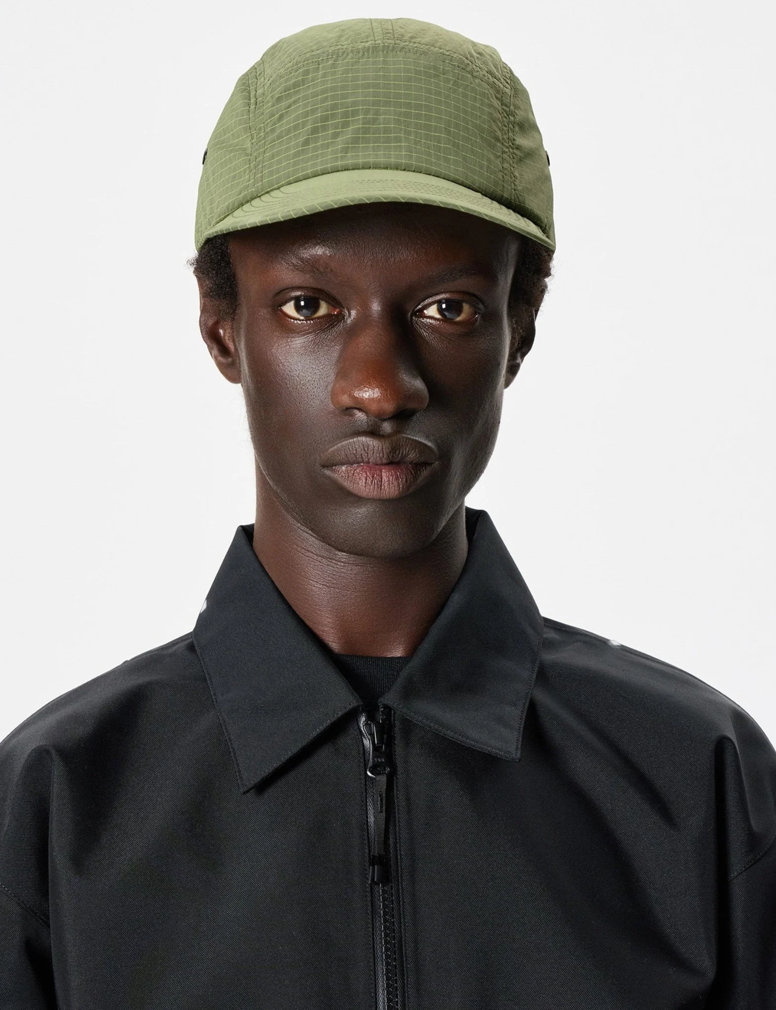 Goldwin Dope Dyed Rip-Stop Wind Cap - Usuyanagi Green - Image 3