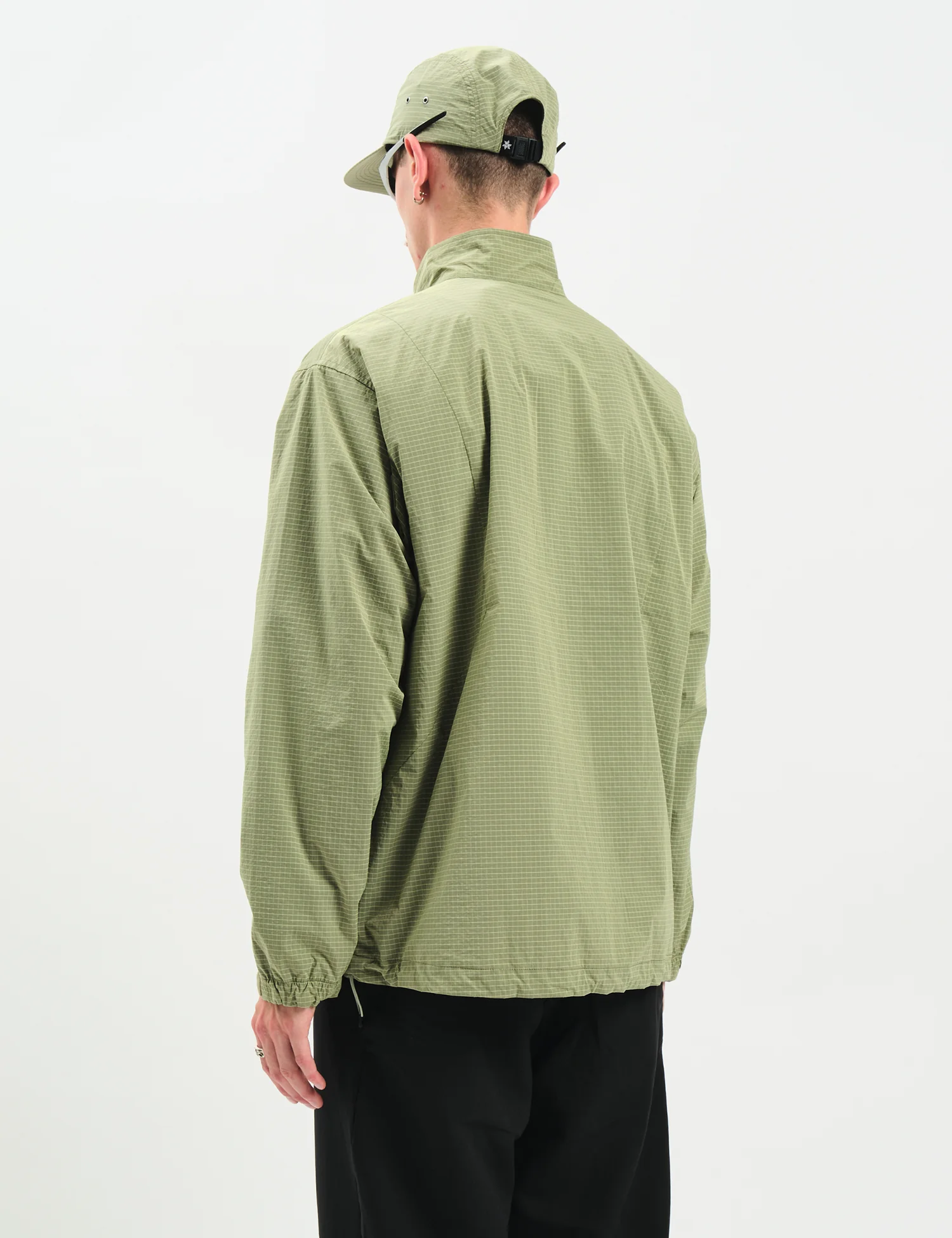 Goldwin Dope Dyed Rip-Stop Wind Jacket - Usuyanagi Green - Image 6