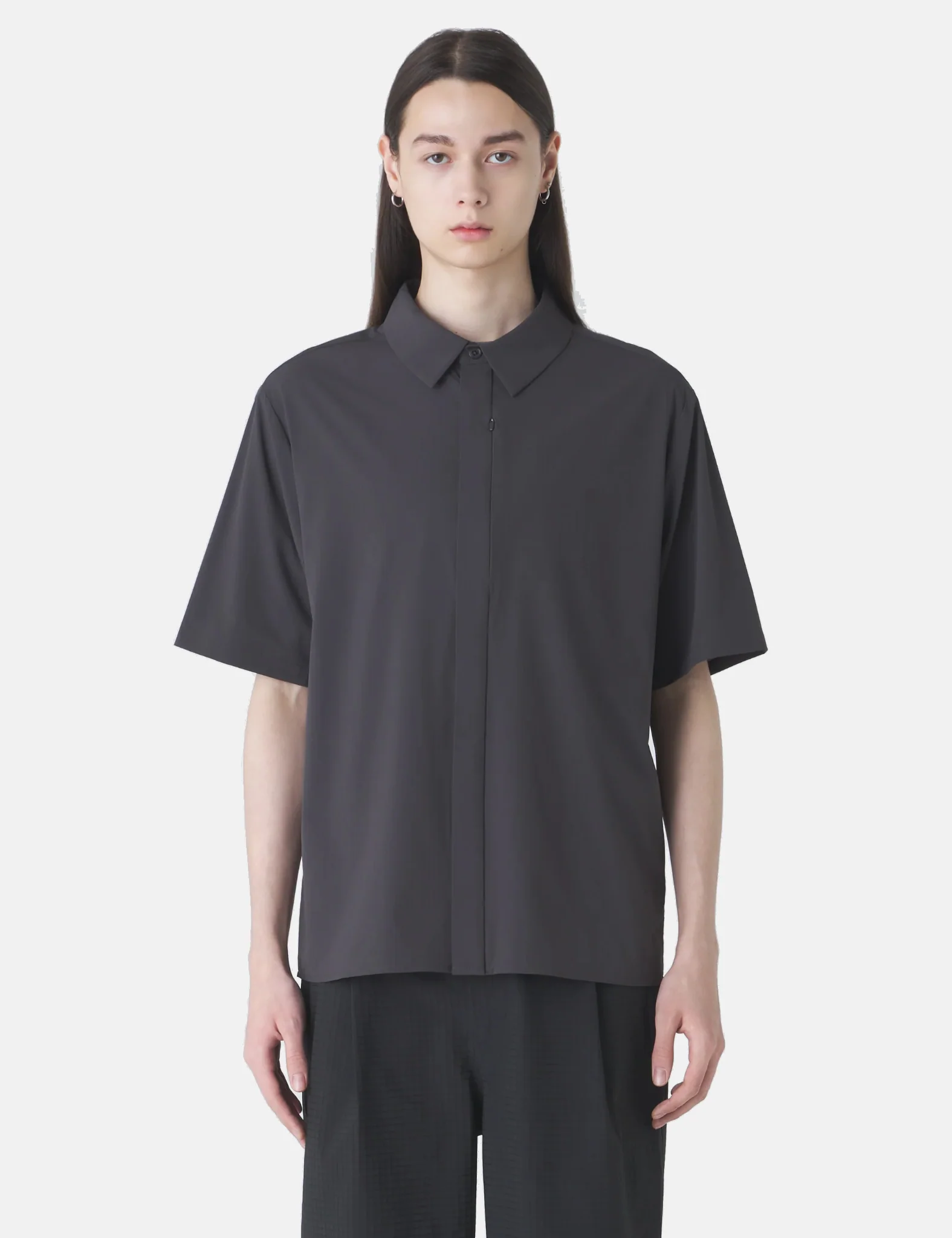 Hiking Patrol Align Button Up SS Shirt - Black