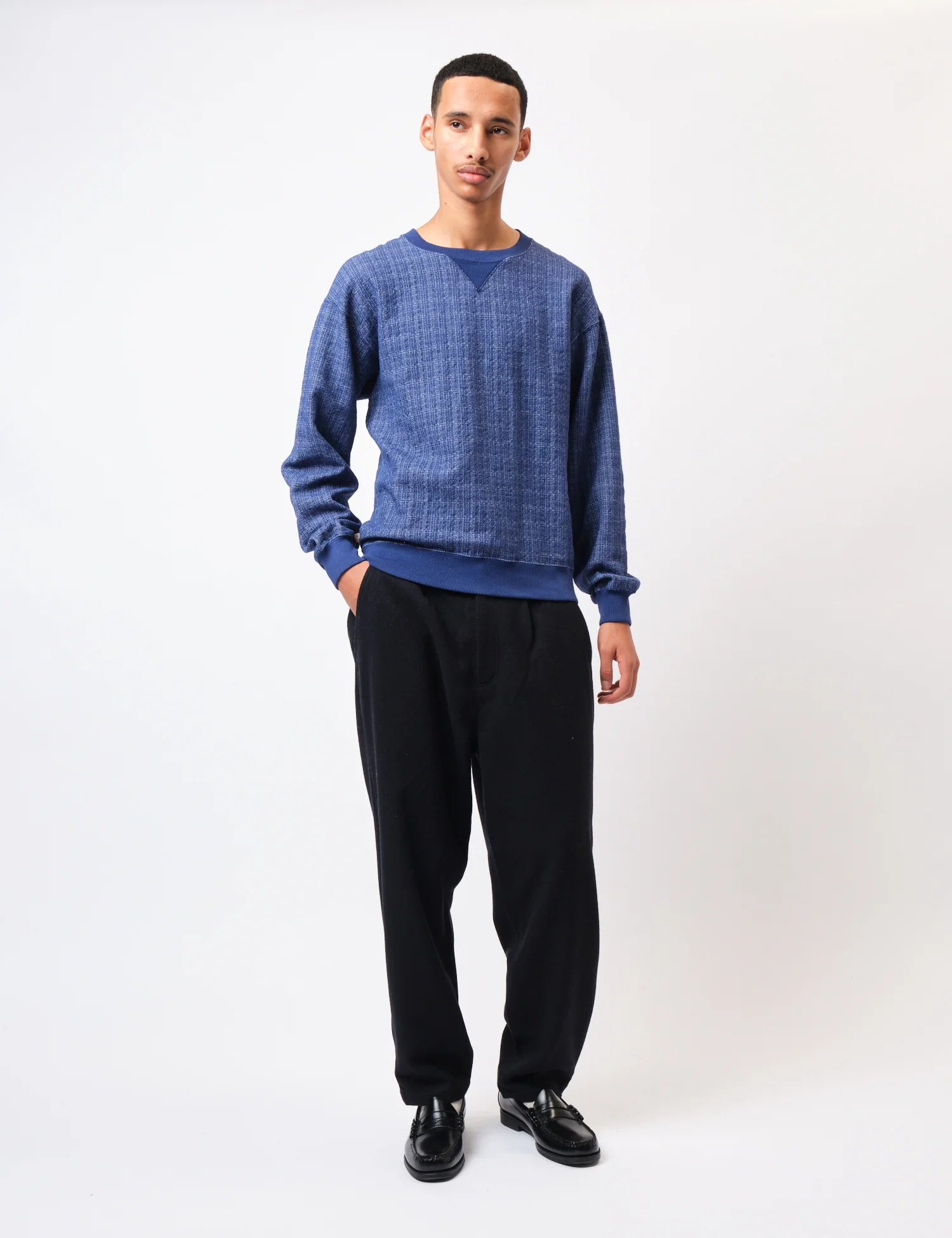 La Paz Xavier Classic Sweatshirt - Textured Navy - Image 3