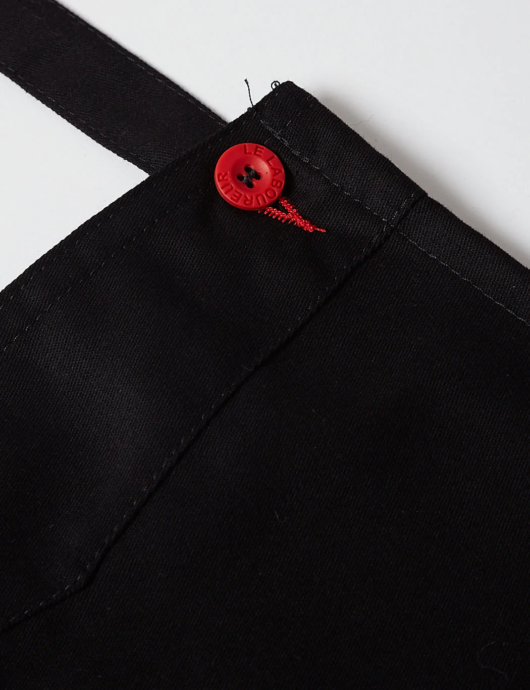 Le Laboureur Cotton Apron - Black - Image 2