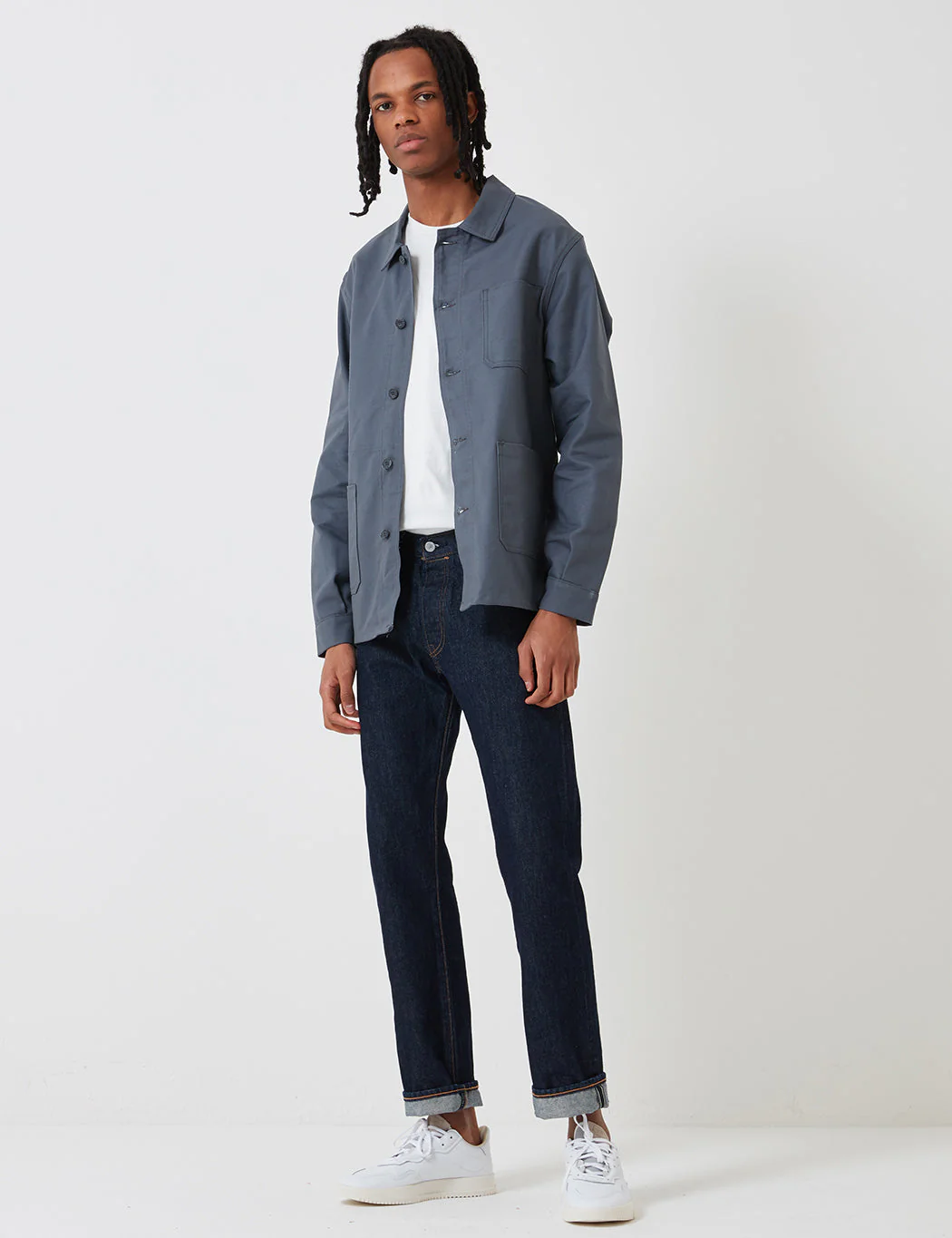 Le Laboureur Cotton Work Jacket - Charcoal Grey - Image 3