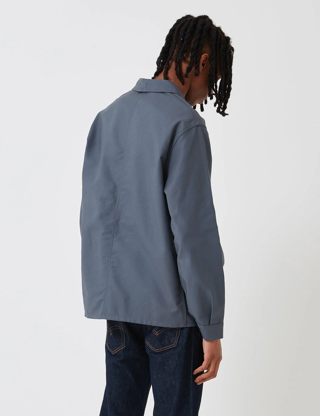 Le Laboureur Cotton Work Jacket - Charcoal Grey - Image 4