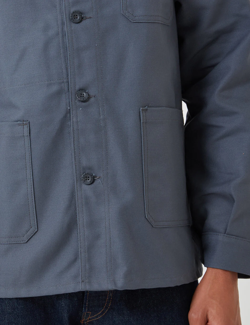 Le Laboureur Cotton Work Jacket - Charcoal Grey - Image 5