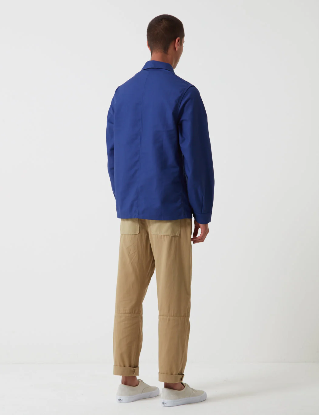 Le Laboureur Cotton Work Jacket - Navy Blue - Image 4