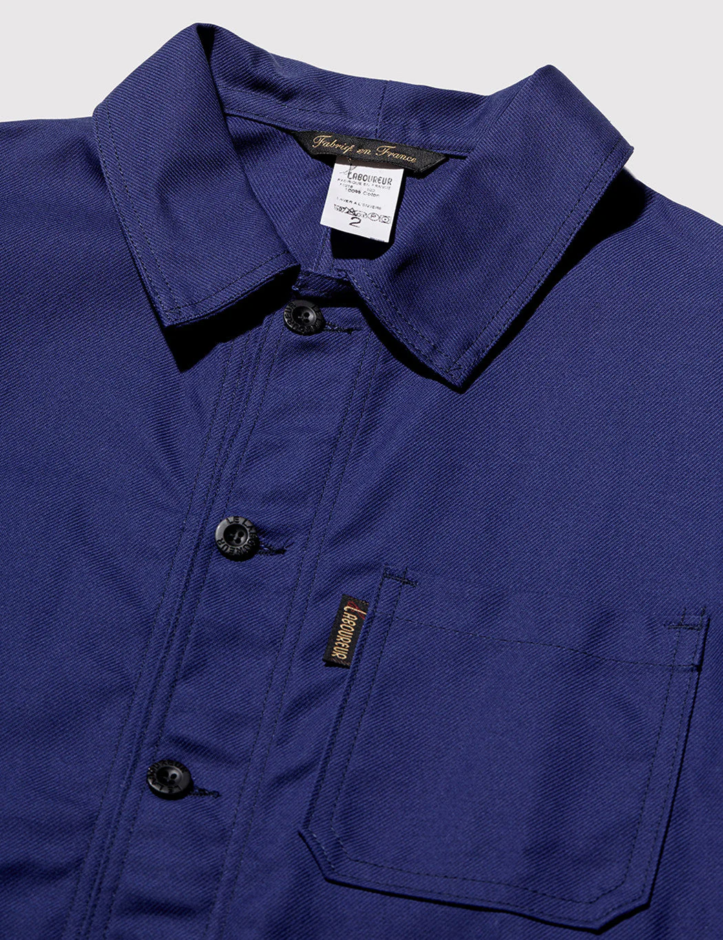 Le Laboureur Cotton Work Jacket - Navy Blue - Image 6
