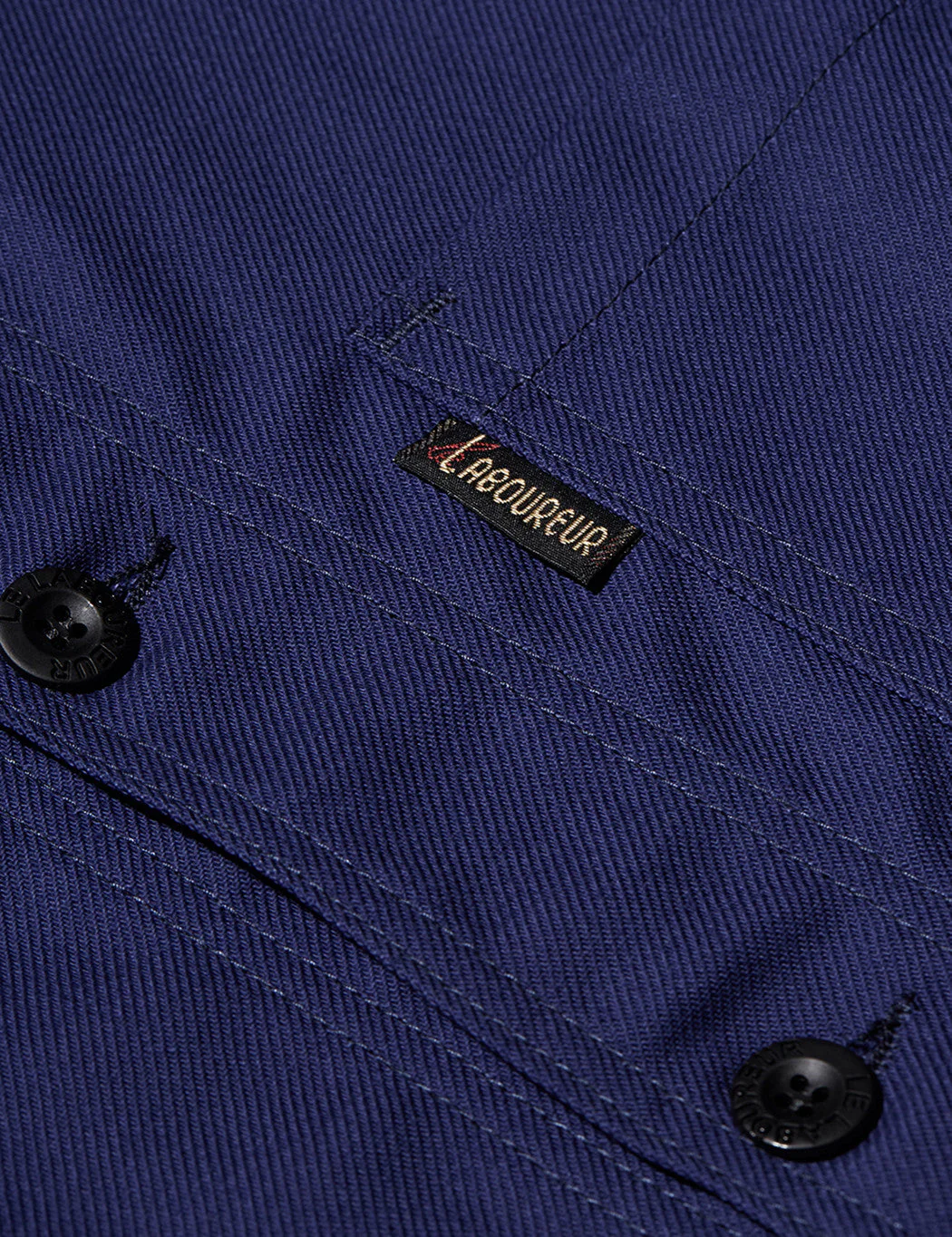 Le Laboureur Cotton Work Jacket - Navy Blue - Image 7