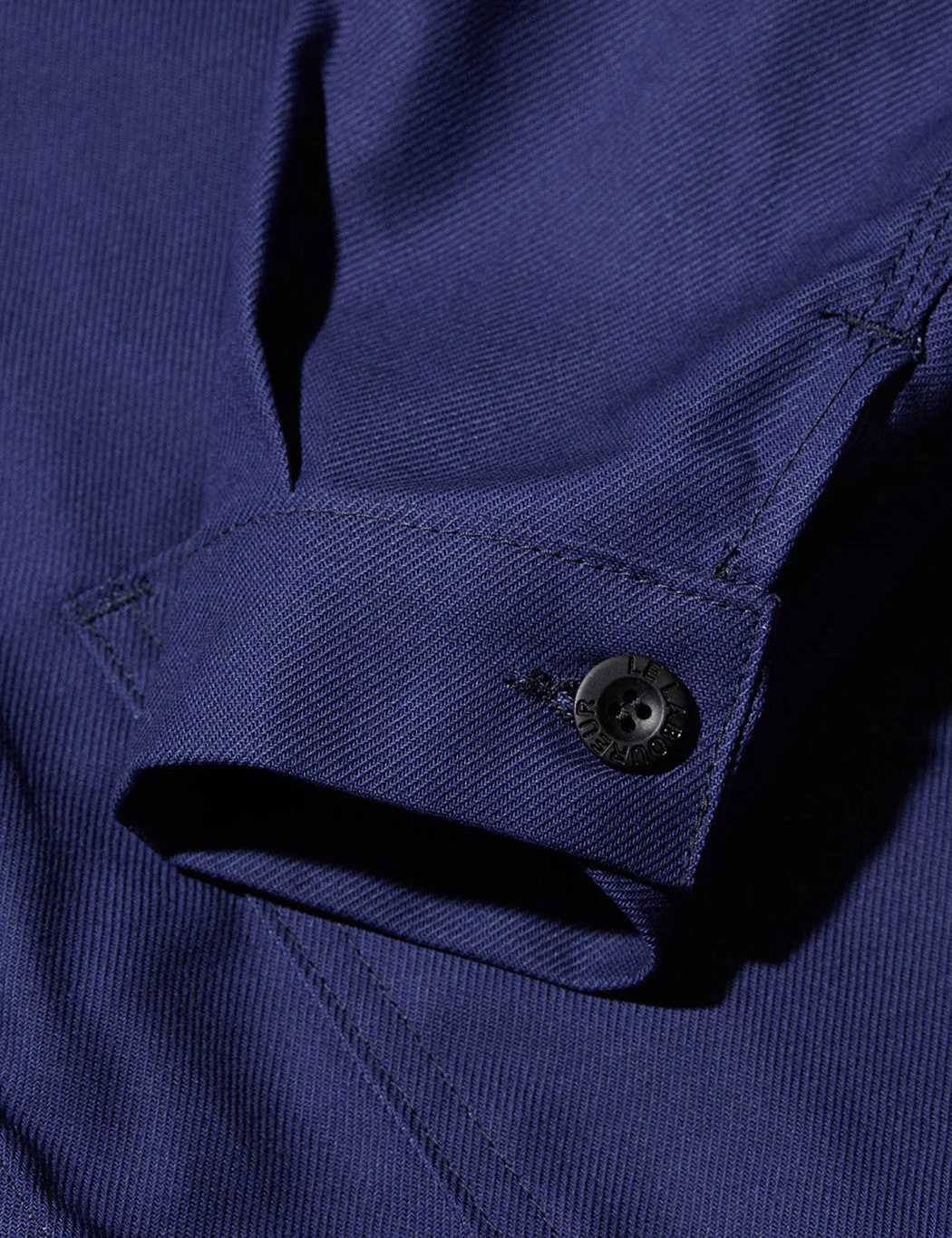 Le Laboureur Cotton Work Jacket - Navy Blue - Image 8
