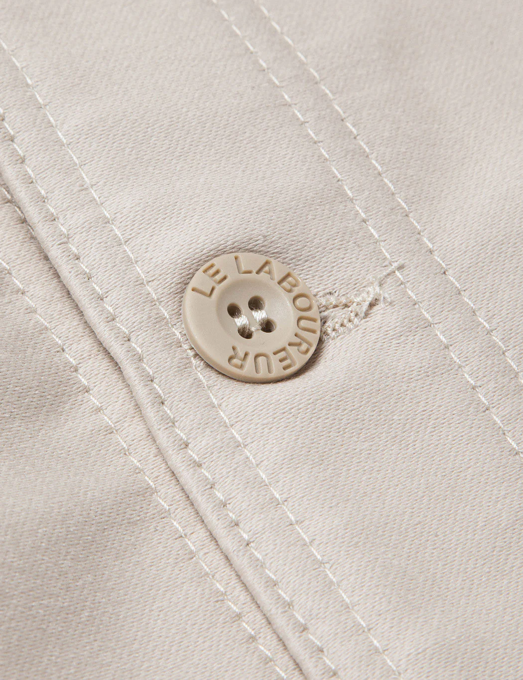 Le Laboureur Moleskin Work Jacket - Ecru - Image 9