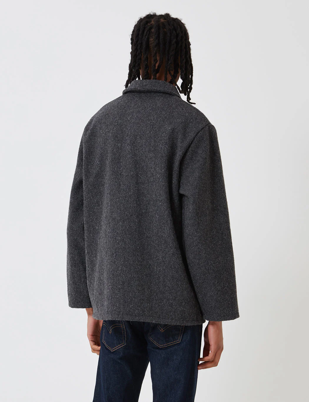 Le Laboureur Wool Work Jacket - Grey - Image 5