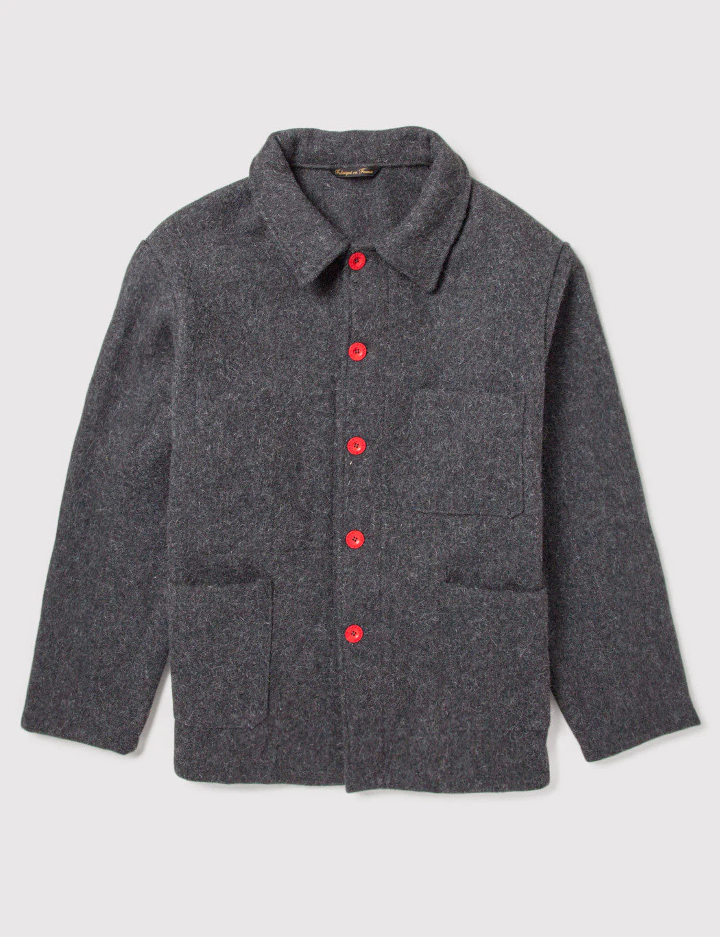 Le Laboureur Wool Work Jacket - Grey - Image 6