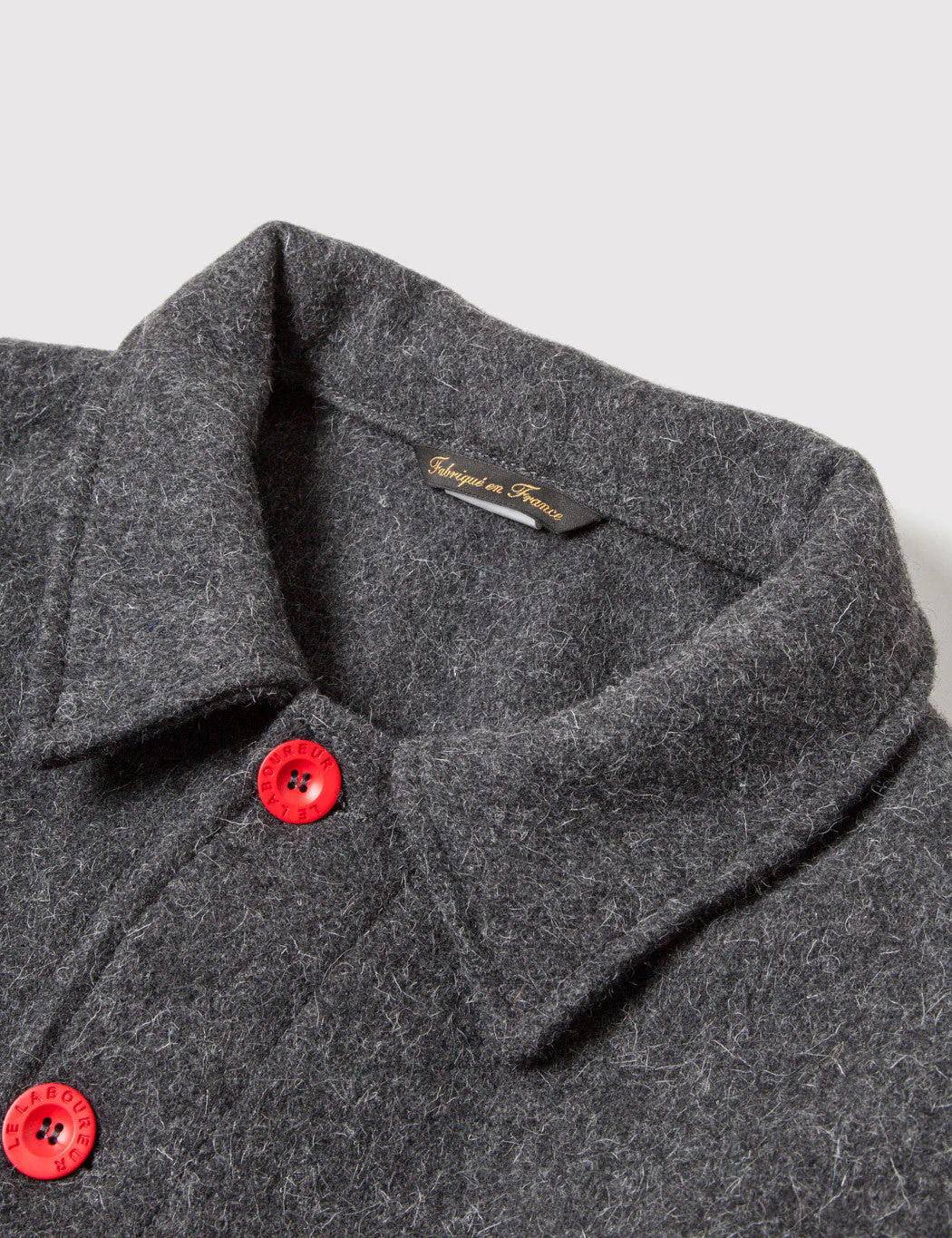 Le Laboureur Wool Work Jacket - Grey - Image 7