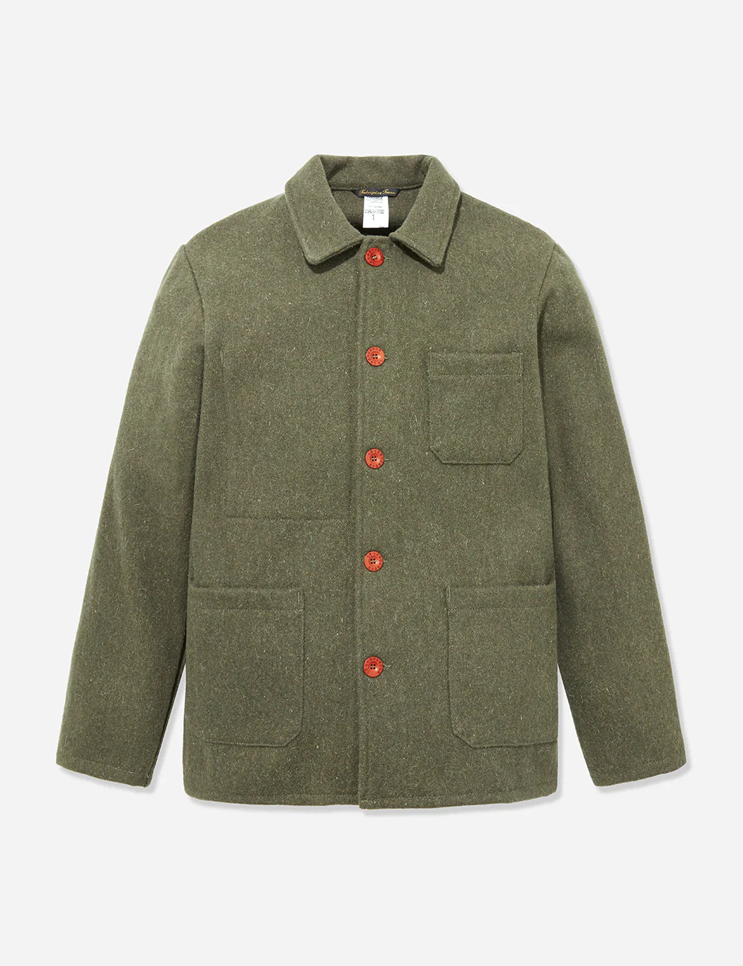Le Laboureur Wool Work Jacket - Khaki Green - Image 6
