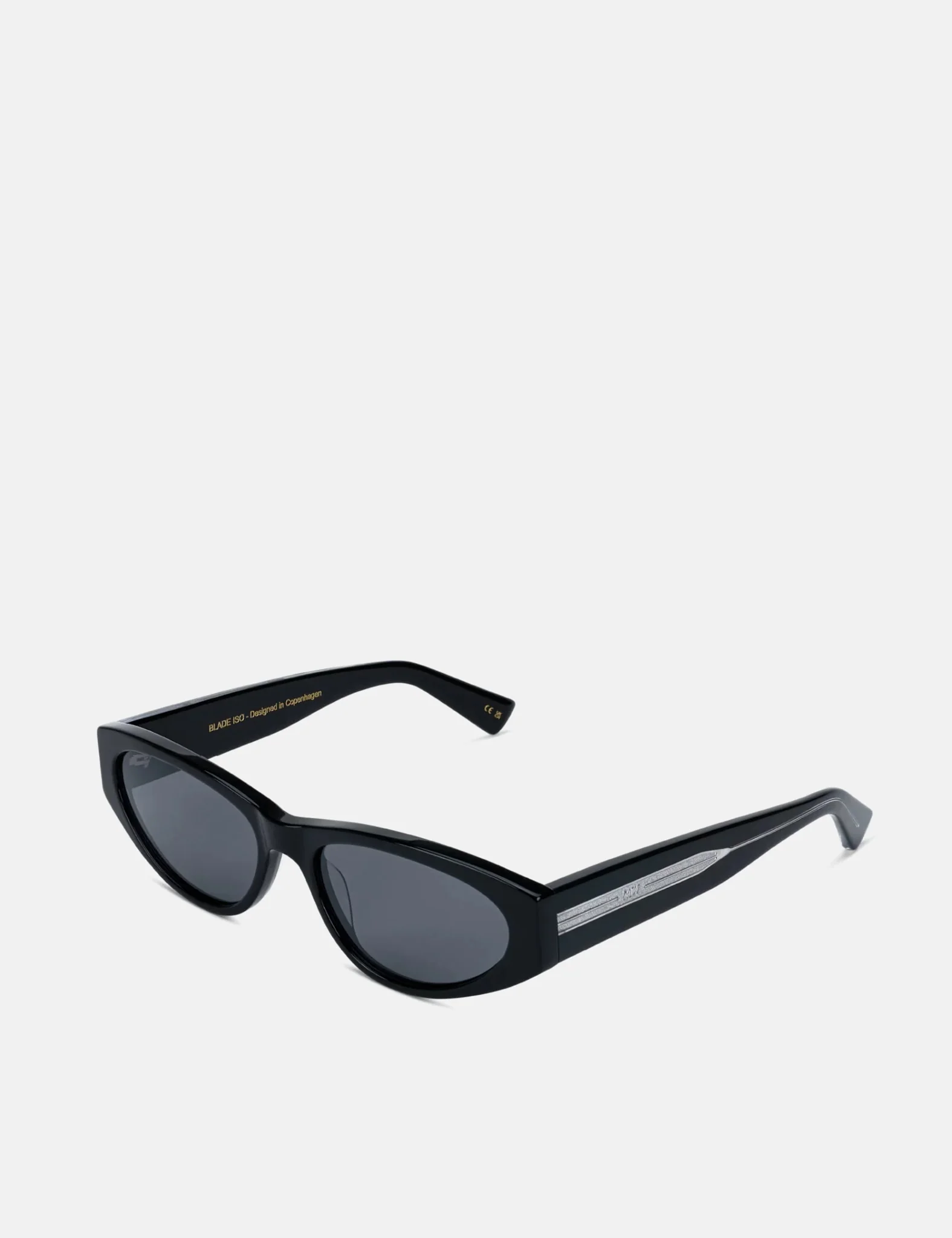 Messy Weekend Blade Sunglasses - Black/Transparent/Grey - Image 3
