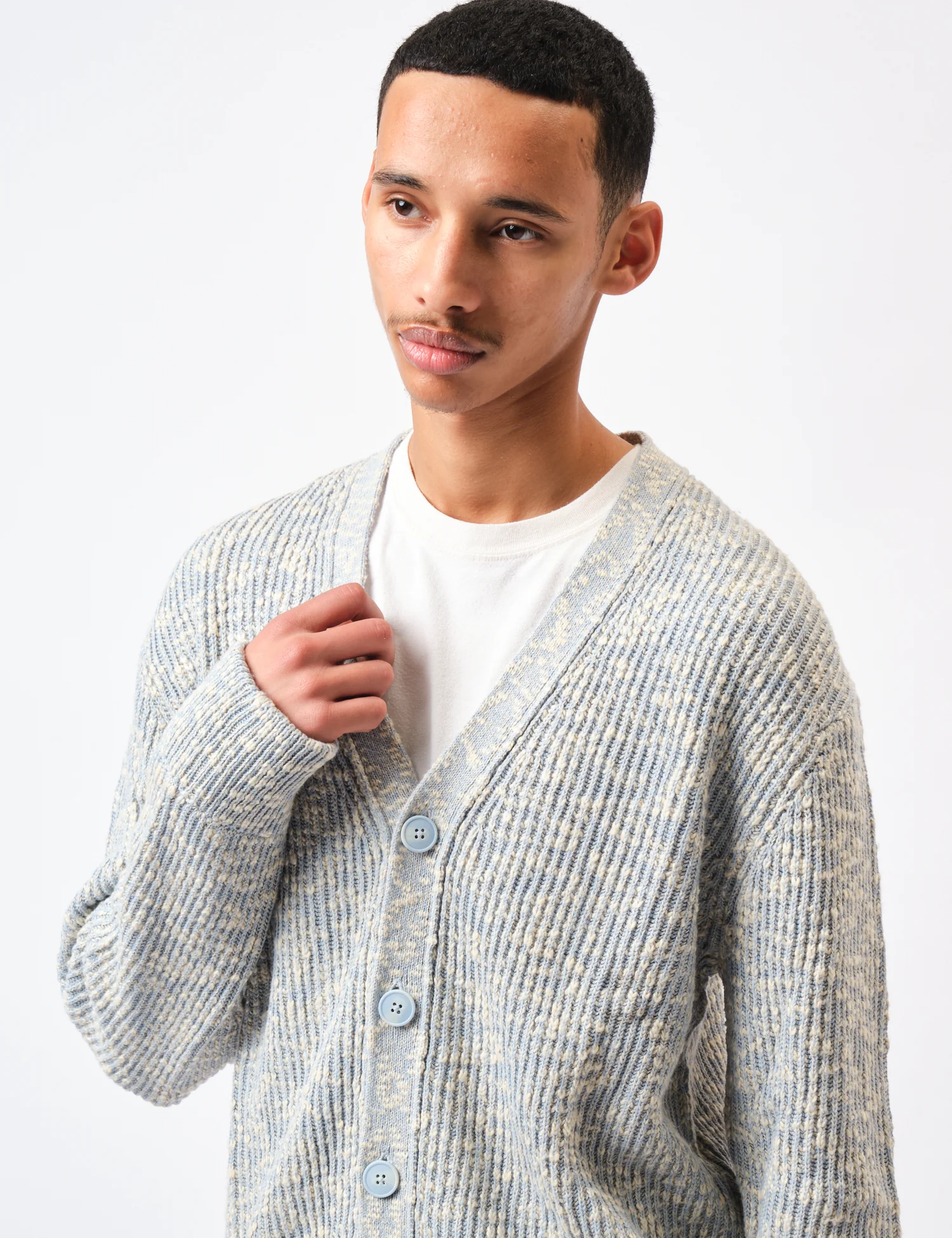 NN07 Jesse Knitted Cardigan - Pale Green - Image 2
