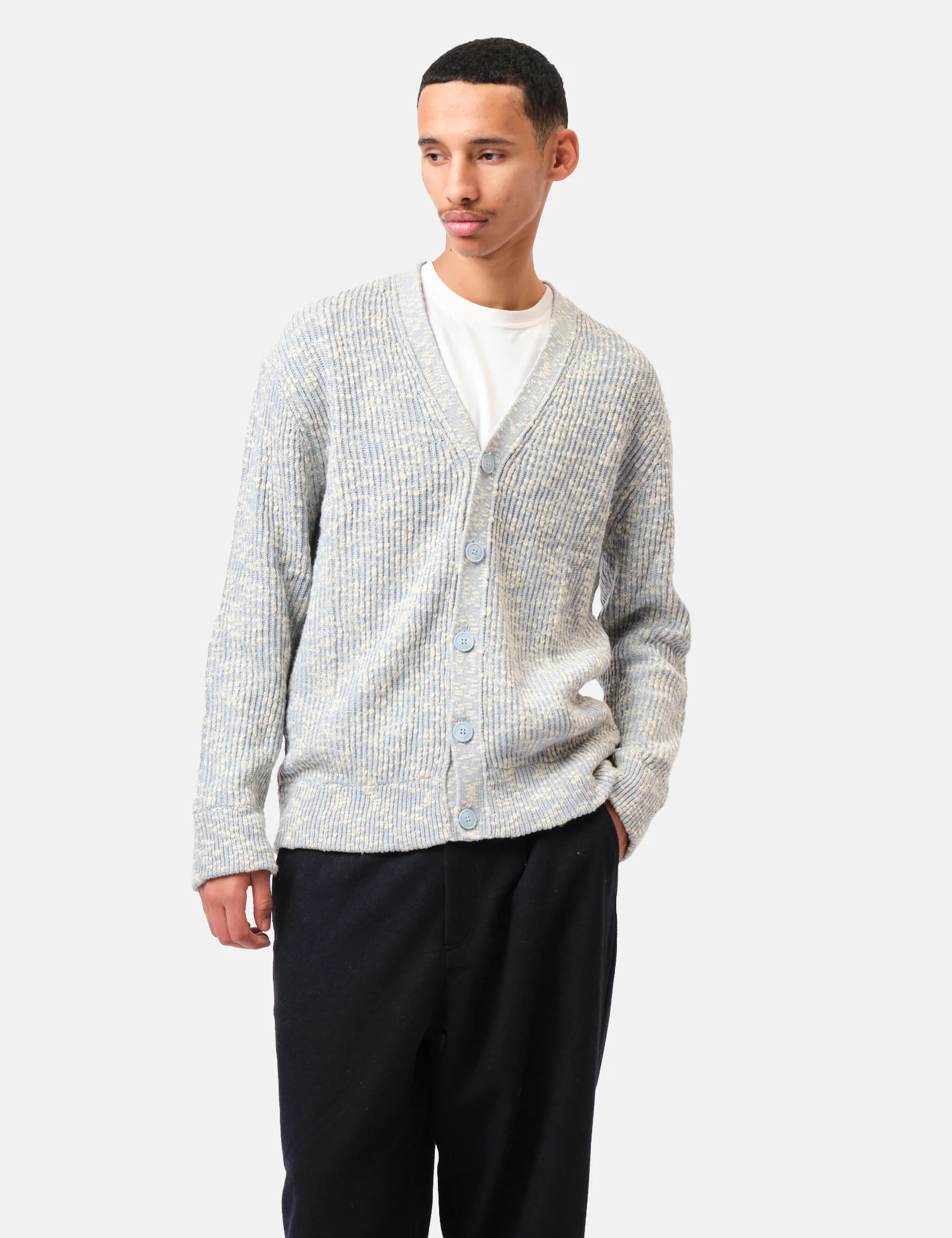 NN07 Jesse Knitted Cardigan - Pale Green - Image 4
