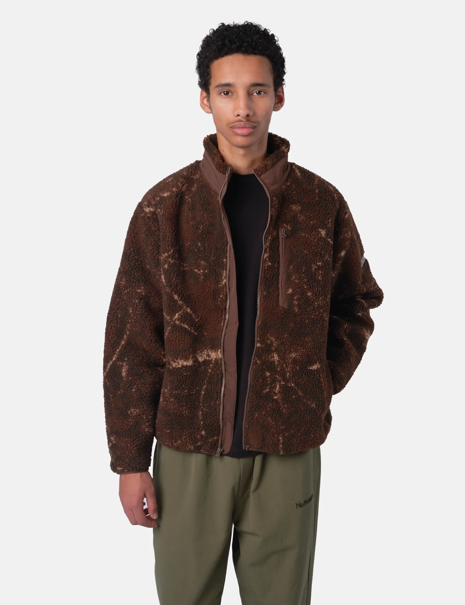 No Problemo NP Forest Heavy Fleece Jacket - Camo - Image 4